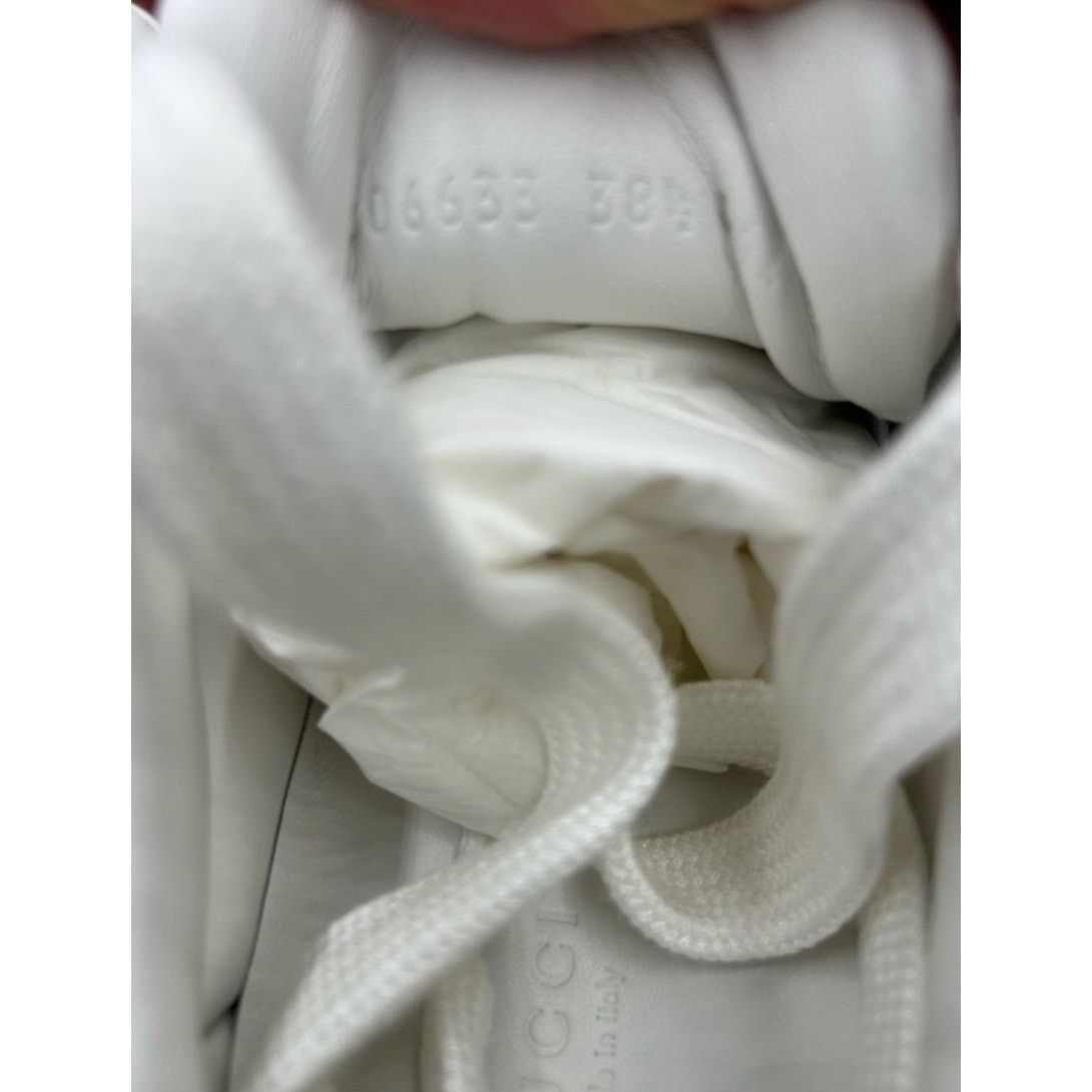 Gucci Women's Gucci leather web stripe ace sneakers size 38.5 Size US 8.5 / IT 38.5 - 9 Thumbnail
