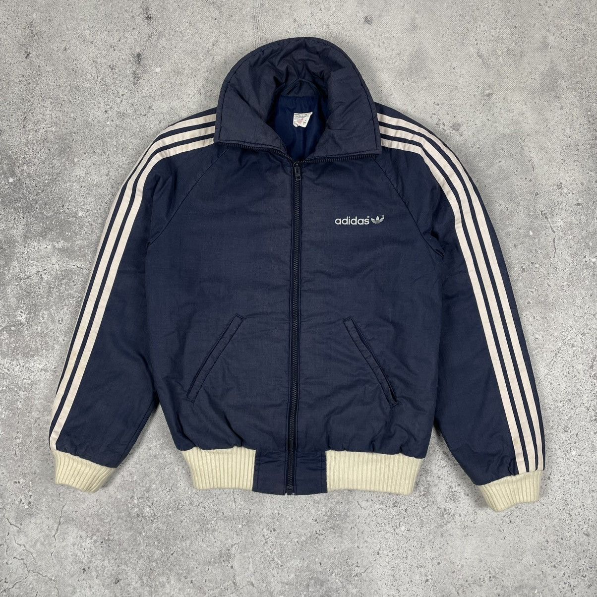 Adidas × Vintage 70s-80s Vintage Adidas Trefoil Logo Faded Jacket Size US M / EU 48-50 / 2 - 1 Thumbnail