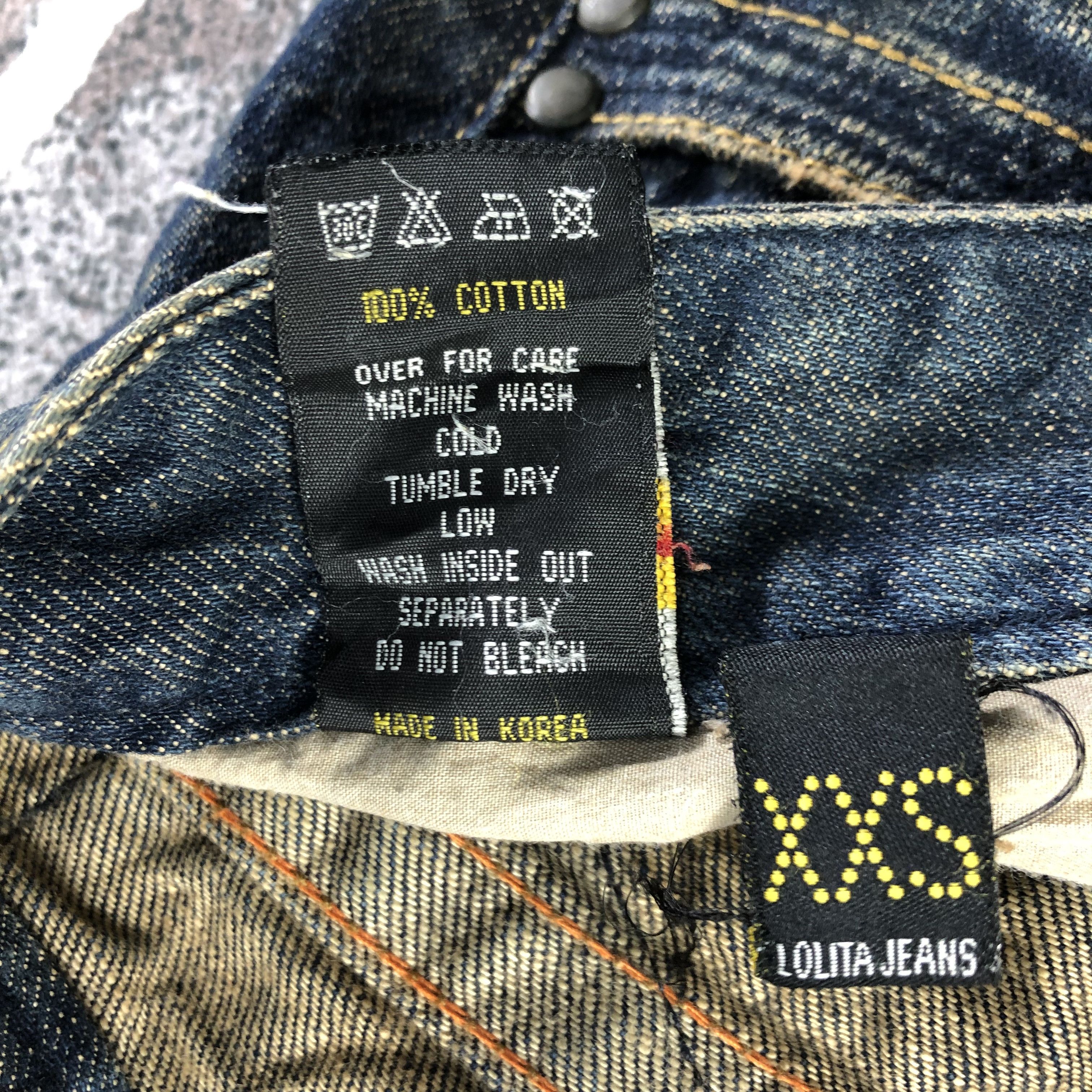 Japanese Brand Lolita Faded Flared Jeans KJ1931 Size 28" / US 6 / IT 42 - 11 Thumbnail