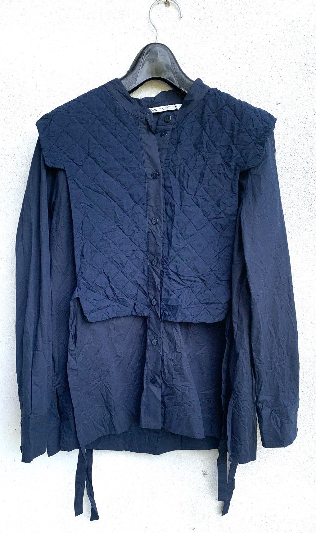 Vintage × Zara Vintage Buttons ups Shirt mandrin collar. Size M / US 6-8 / IT 42-44 - 2 Thumbnail
