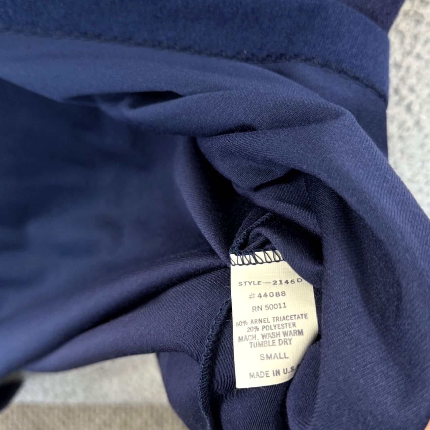 Velour VINTAGE David Brown California Maxi Dress Womens Small Blue 70s Velour Zip NWT Size S / US 4 / IT 40 - 7 Thumbnail