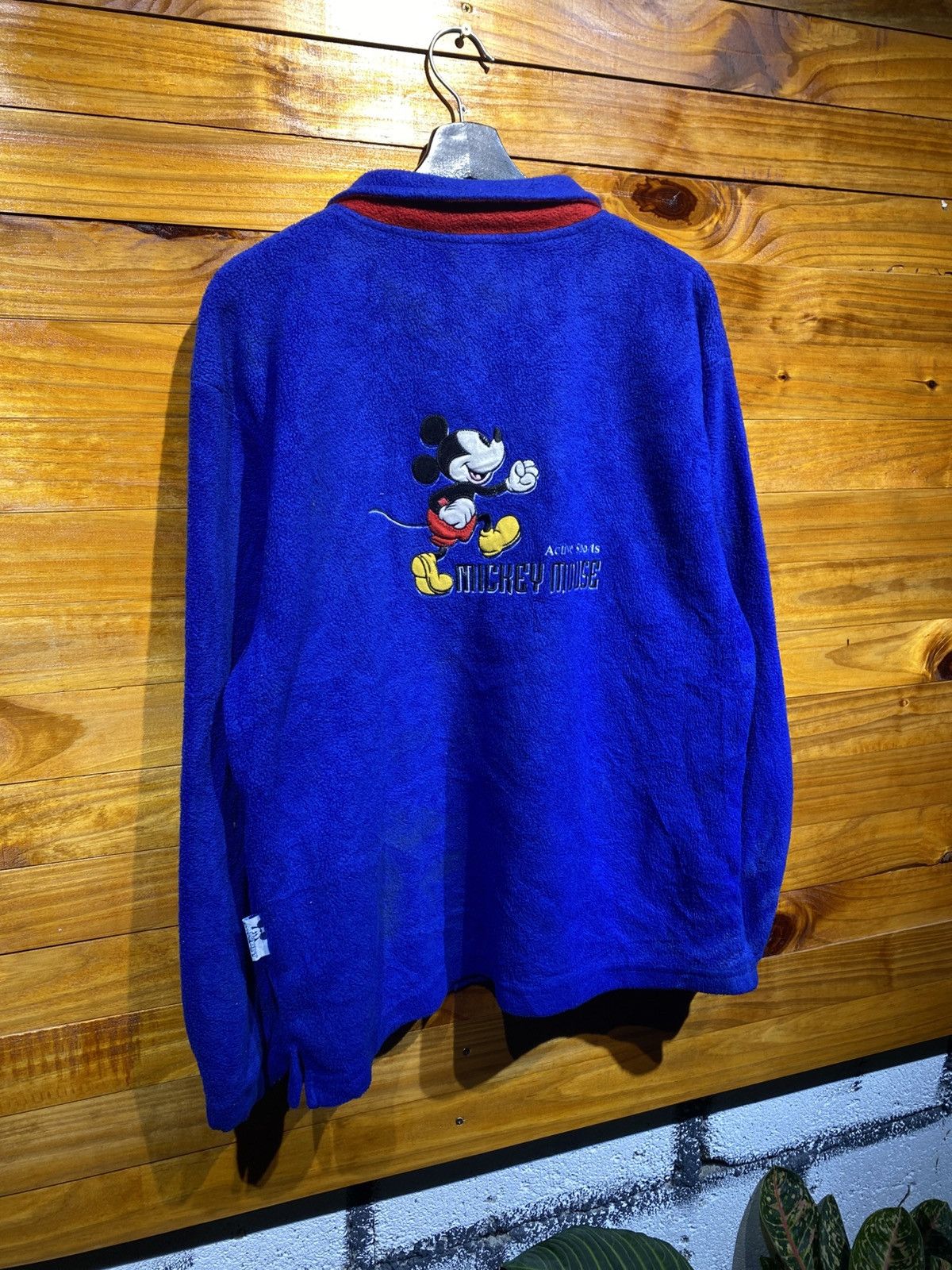 Disney Vintage 90s Disney Mickey & Co. Blue Fleece Pullover Unisex Size US M / EU 48-50 / 2 - 7 Thumbnail