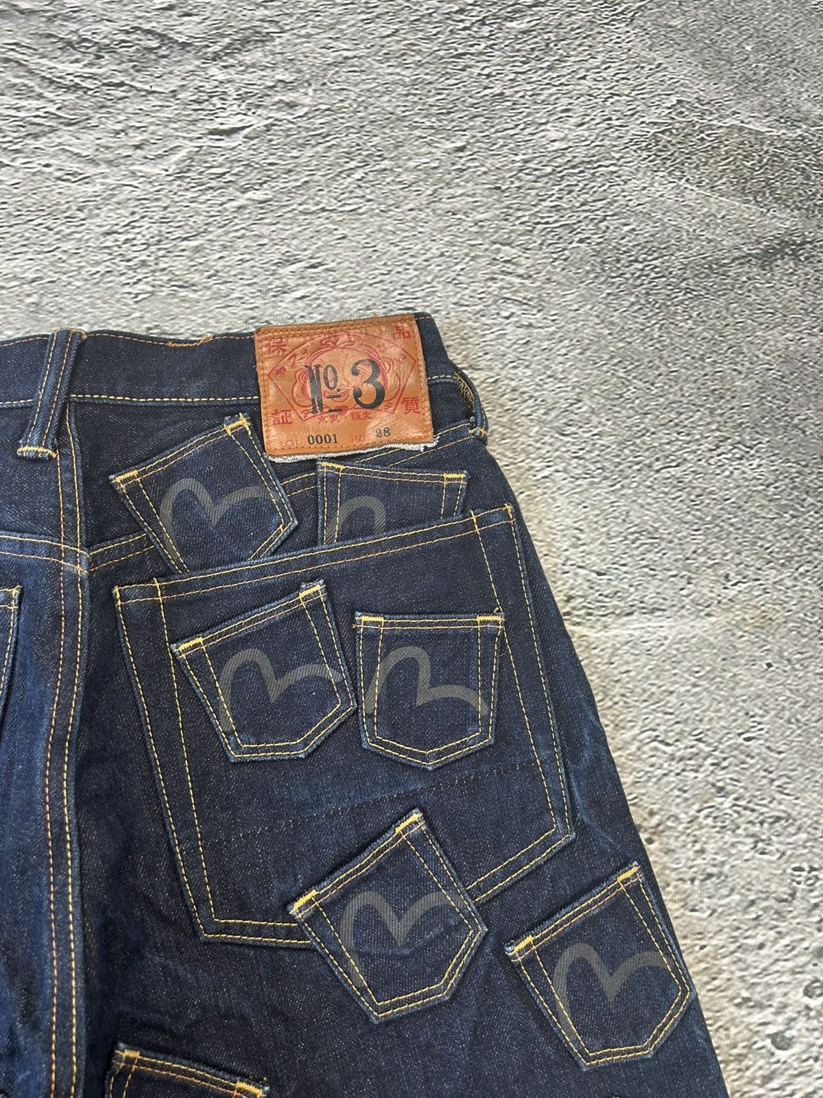 Evisu Evisu multipocket jeans front logo rare sample black Size US 28 / EU 44 - 3 Thumbnail