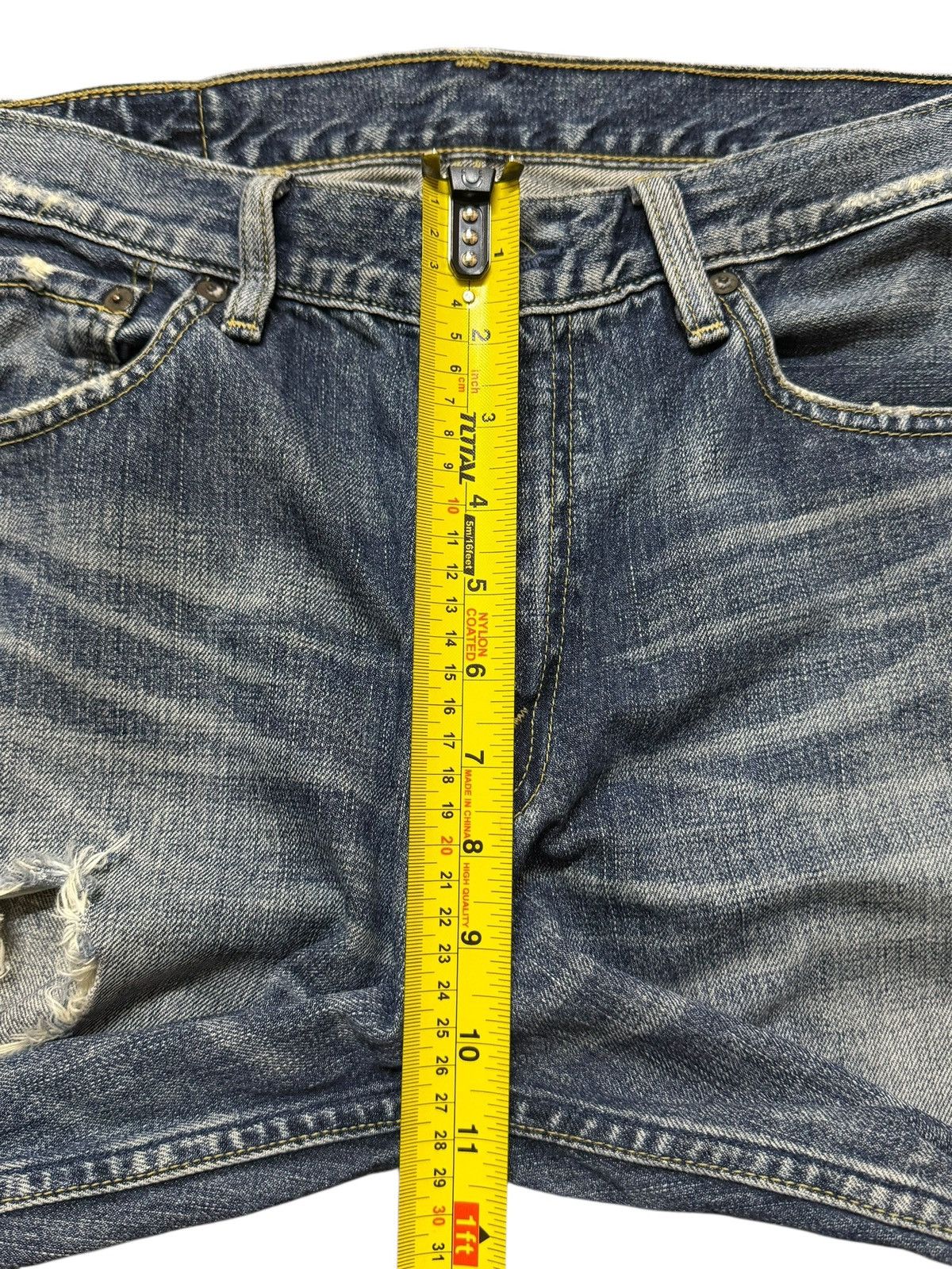 Levi's Vintage Y2K Levis 502 Blue Faded Wash Distress Regular Fits Size US 32 / EU 48 - 12 Thumbnail
