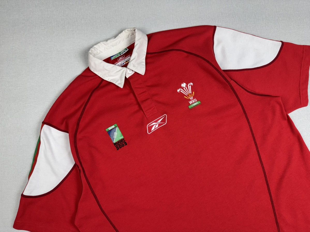 Reebok × Vintage Vintage Reebok Wales Rugby Red shirt WRU 2003 World Cup Size US XXL / EU 58 / 5 - 2 Thumbnail