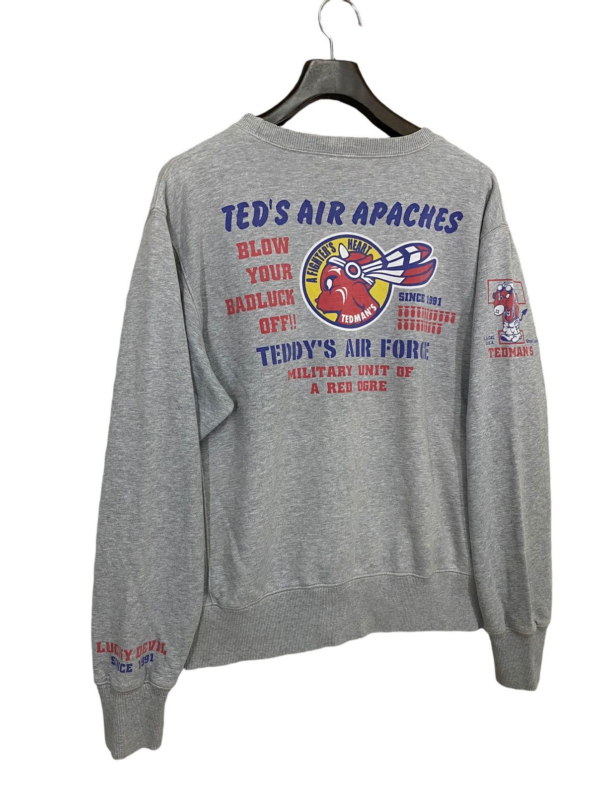Buzz Rickson's × Tedman × Toyo Enterprises Ted's air apaches by tedman sweatshirt crewneck pullover Size US L / EU 52-54 / 3 - 5 Thumbnail