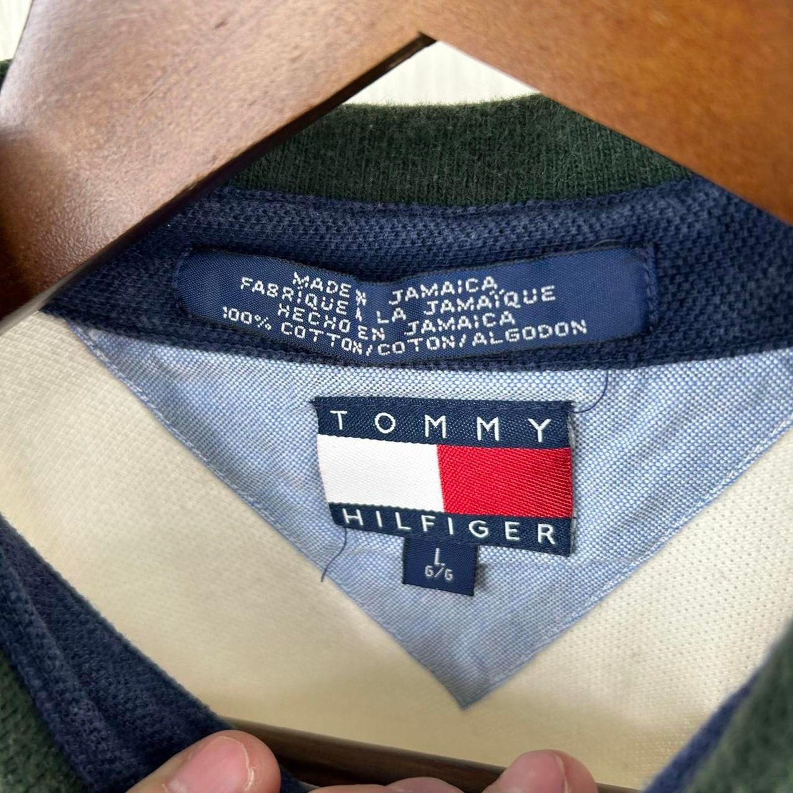 Tommy Hilfiger Y2K Tommy Hilfiger Striped Polo Shirt (L) Size US L / EU 52-54 / 3 - 8 Thumbnail