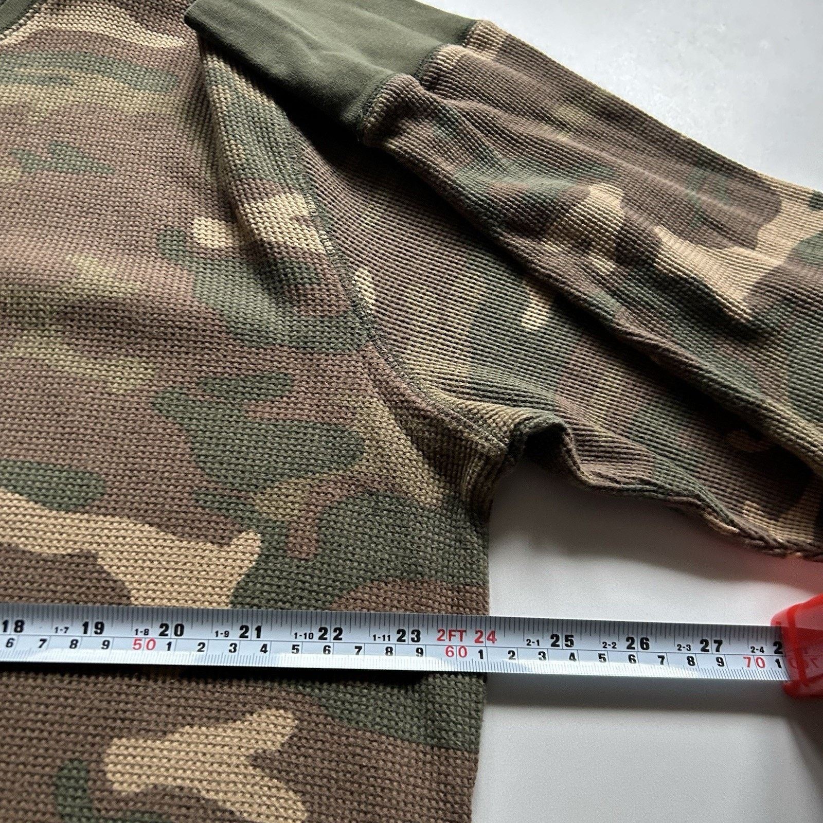 Mossimo Vintage Woodland Camo Waffle Thermal Long Sleeve Shirt XL Size US XL / EU 56 / 4 - 5 Thumbnail