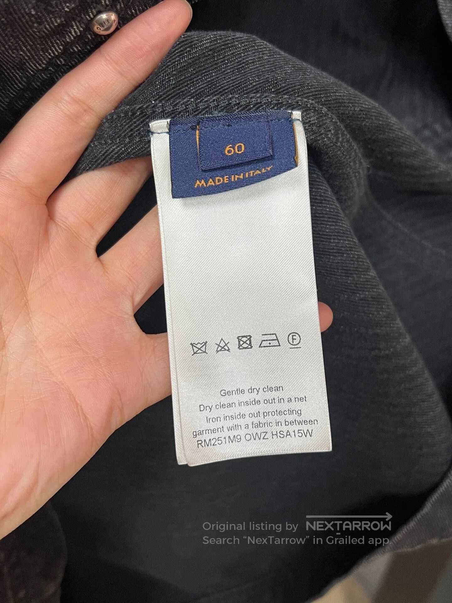 Louis Vuitton louis vuitton black washed denim jacket. Size US XXL / EU 58 / 5 - 5 Thumbnail