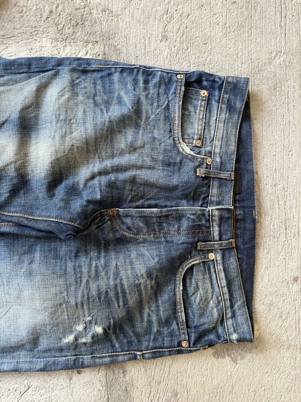 Dior AW10 Dior Homme “Under My Truck” distressed denim jeans Size US 31 - 2 Thumbnail