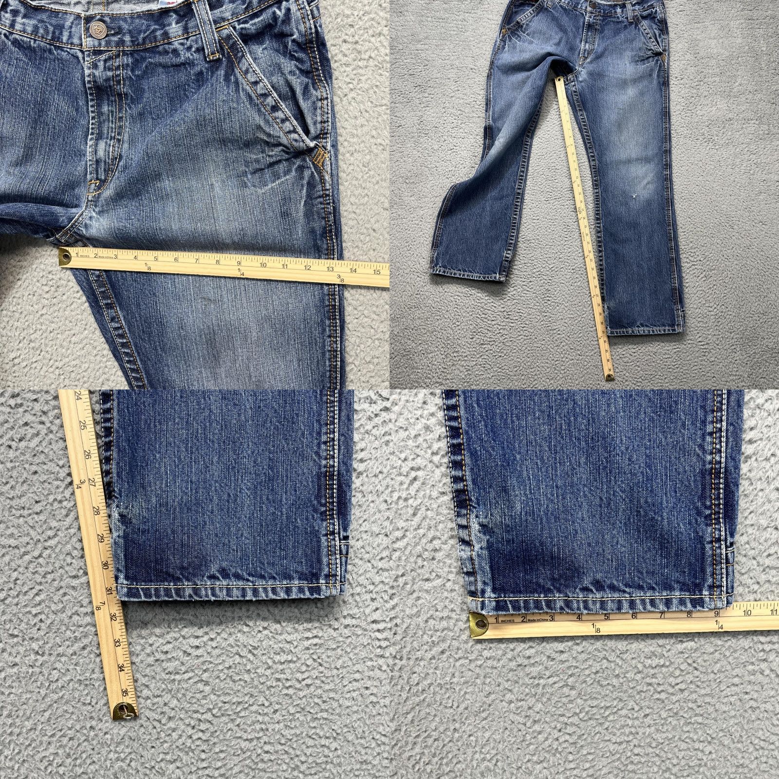 Ariat Ariat M4 FR Jeans Mens 35x32 Faded Wash Flame Resistant Relaxed Boot Work Denim Size US 35 - 10 Thumbnail