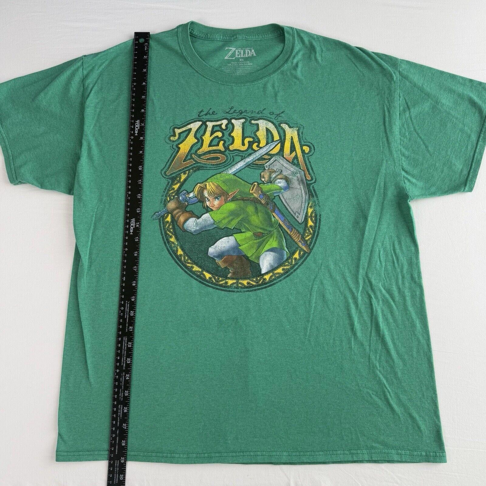 Nintendo Nintendo T-Shirt Triforce Link Zelda Mens XL Green Size US XL / EU 56 / 4 - 6 Thumbnail