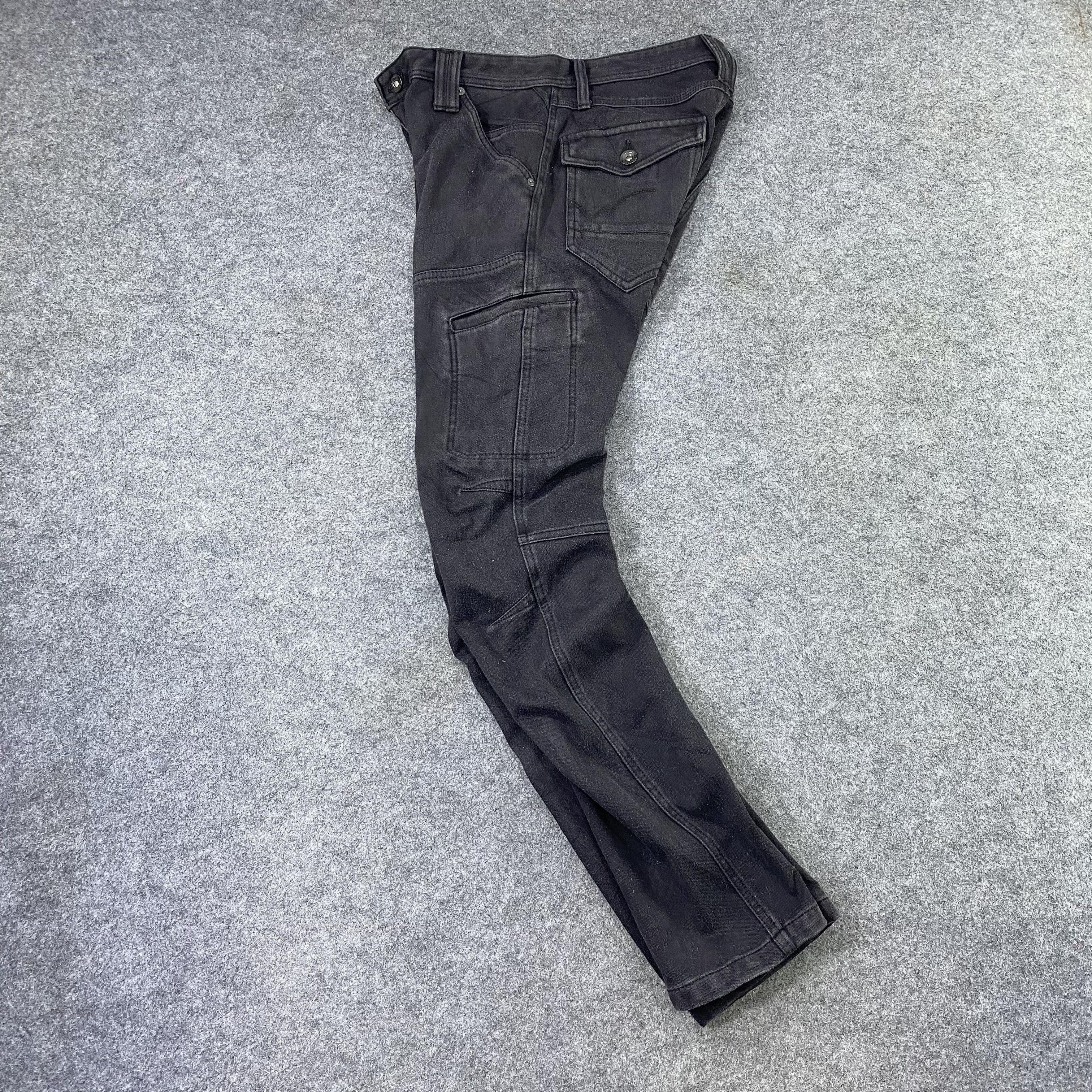 Japanese Brand Fieldcore Fit Style Black Cargo Pants - C035 Size US 33 - 3 Thumbnail