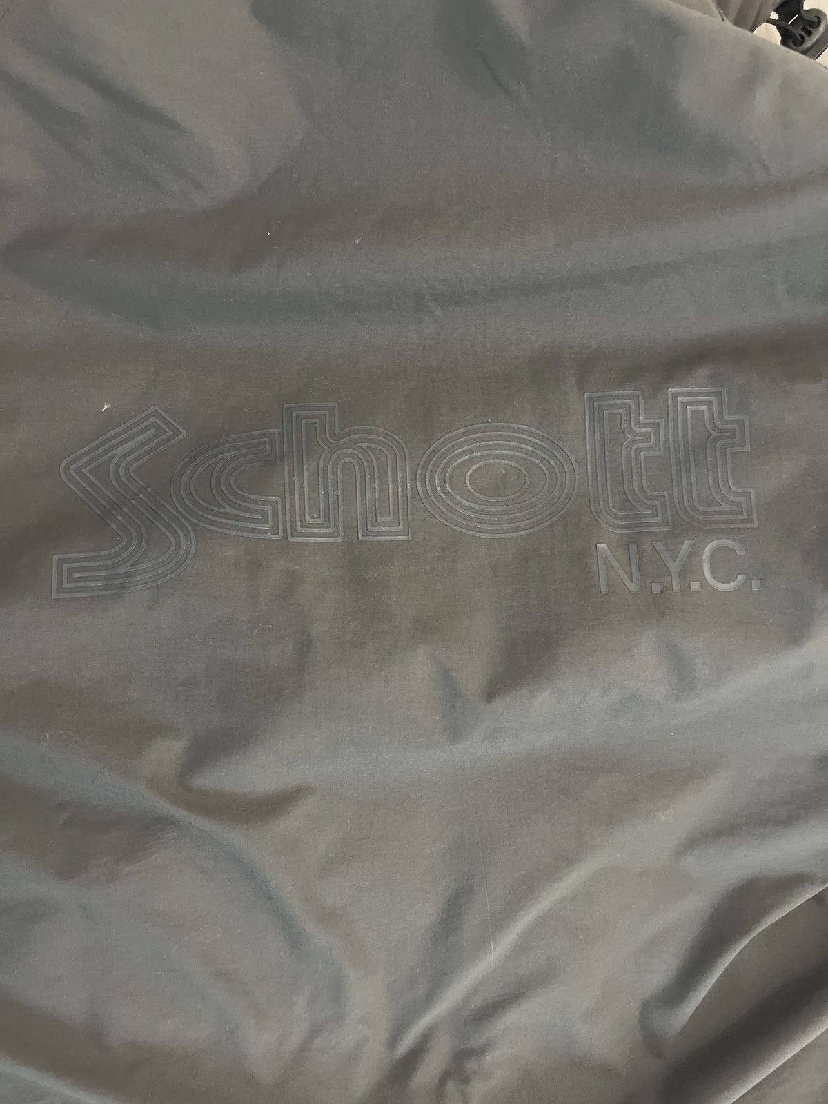 Schott Schott super rare graphite pure nylon padded hooded Size US XL / EU 56 / 4 - 12 Thumbnail