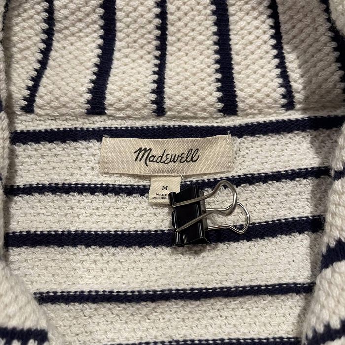 Madewell Brushed Jacquard Wrap Front Cardigan