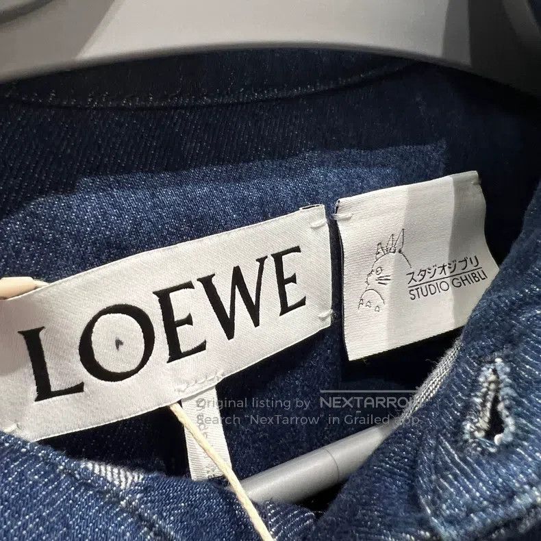 Loewe Loewe Collaboration Print Denim Long Sleeve Shirt Size XXS / US 00 / IT 34 - 3 Thumbnail