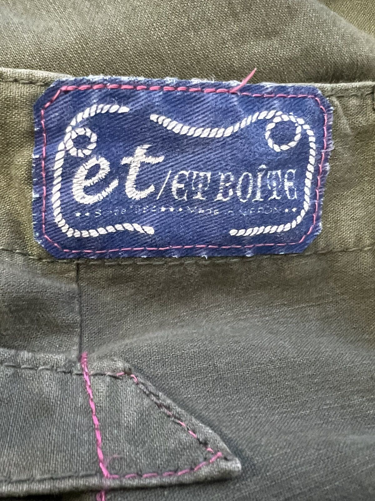 Japanese Brand × Vintage ET Boite japan cotton pant classic bondage army green Size US 30 / EU 46 - 7 Thumbnail
