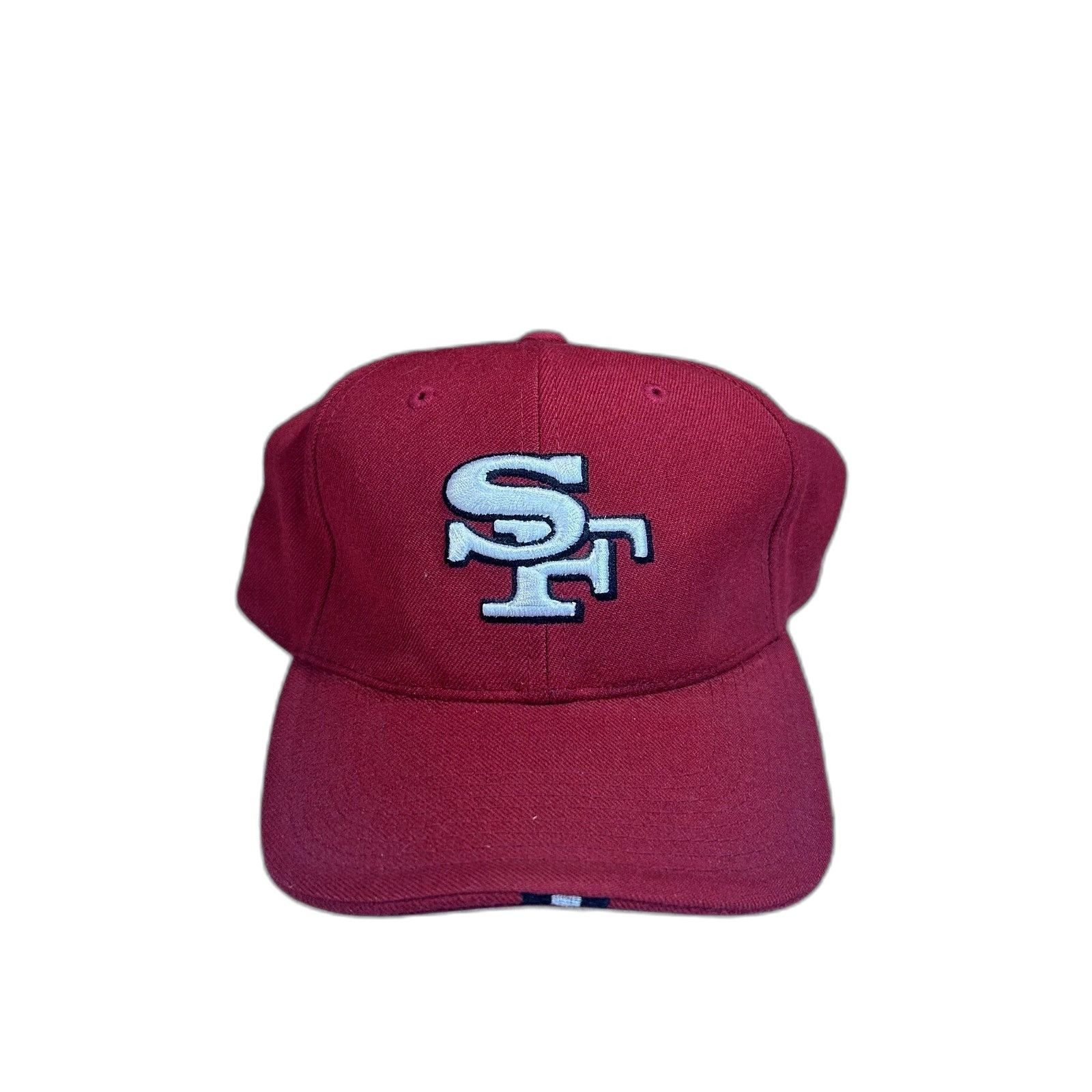 Nike Vintage Nike San Francisco 49er NFL Fitted Hat Red 7 1/2 Size US XXS / EU 40 - 1 Thumbnail