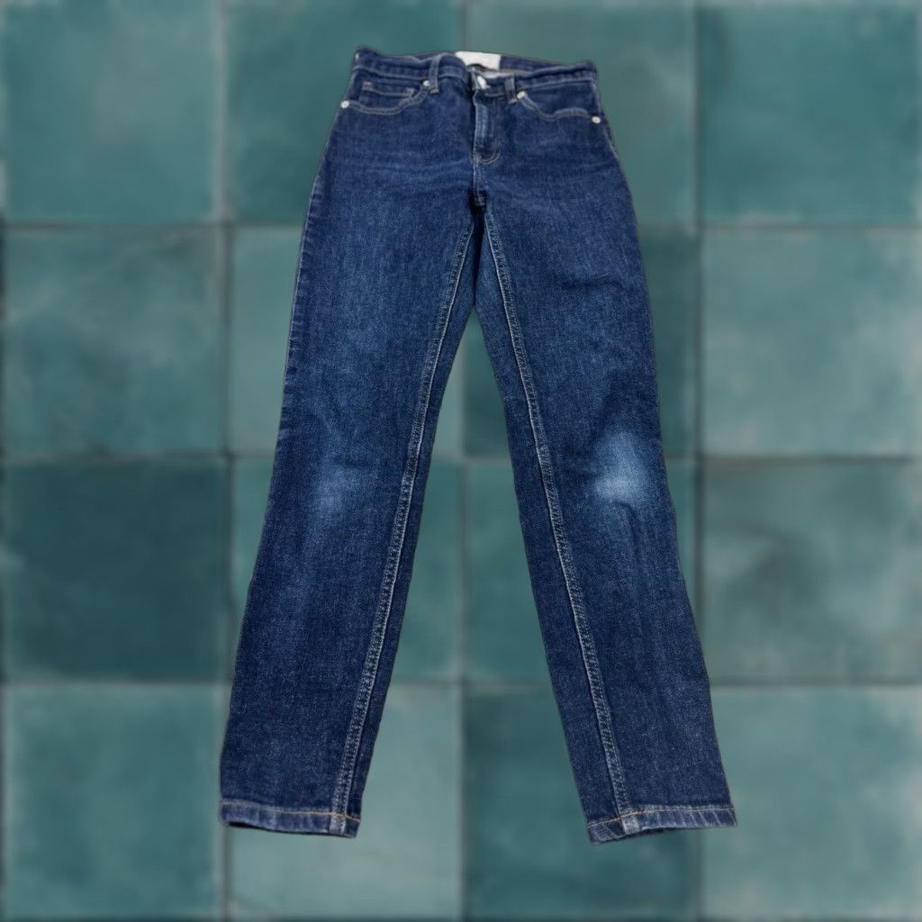 Everlane Everlane Jeans Women’s 27 Blue Skinny Slim High Rise (Regular) Size 26" / US 2 / IT 38 - 1 Thumbnail
