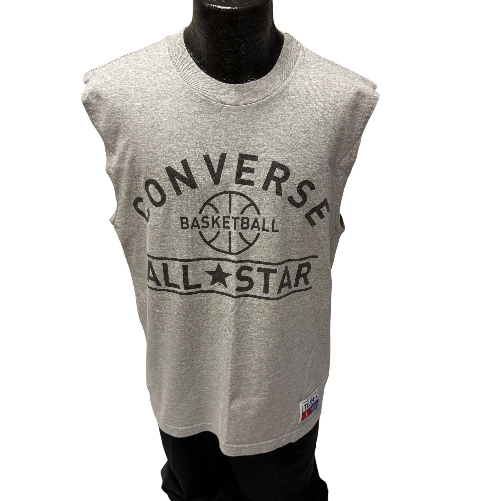 Converse Vtg Team CONVERSE ALL STAR Heather Gray LOGO Tank Top Size US L / EU 52-54 / 3 - 2 Thumbnail