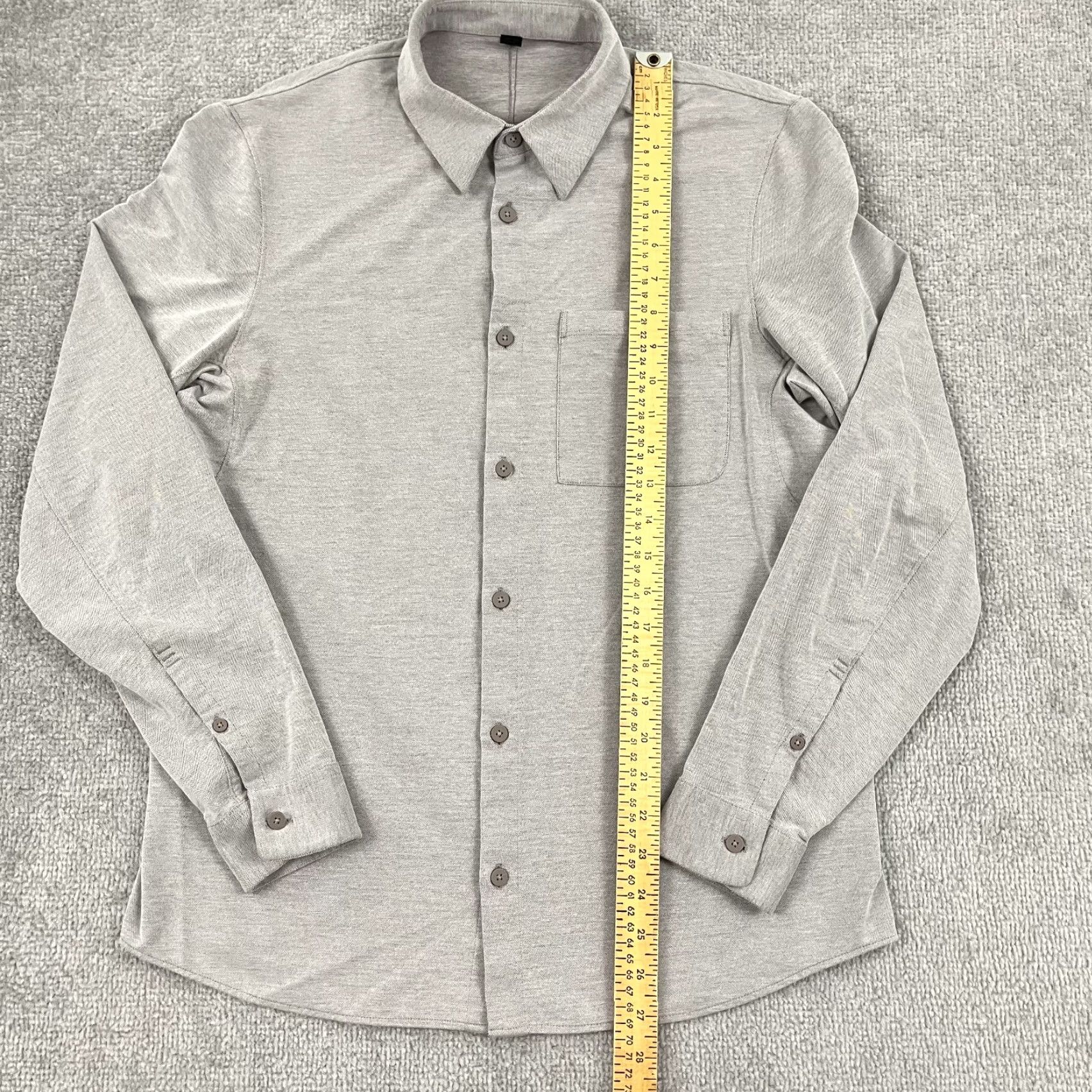 Lululemon Lululemon Button Up Shirt Mens Medium Gray Work Office Travel Casual Size US M / EU 48-50 / 2 - 5 Thumbnail