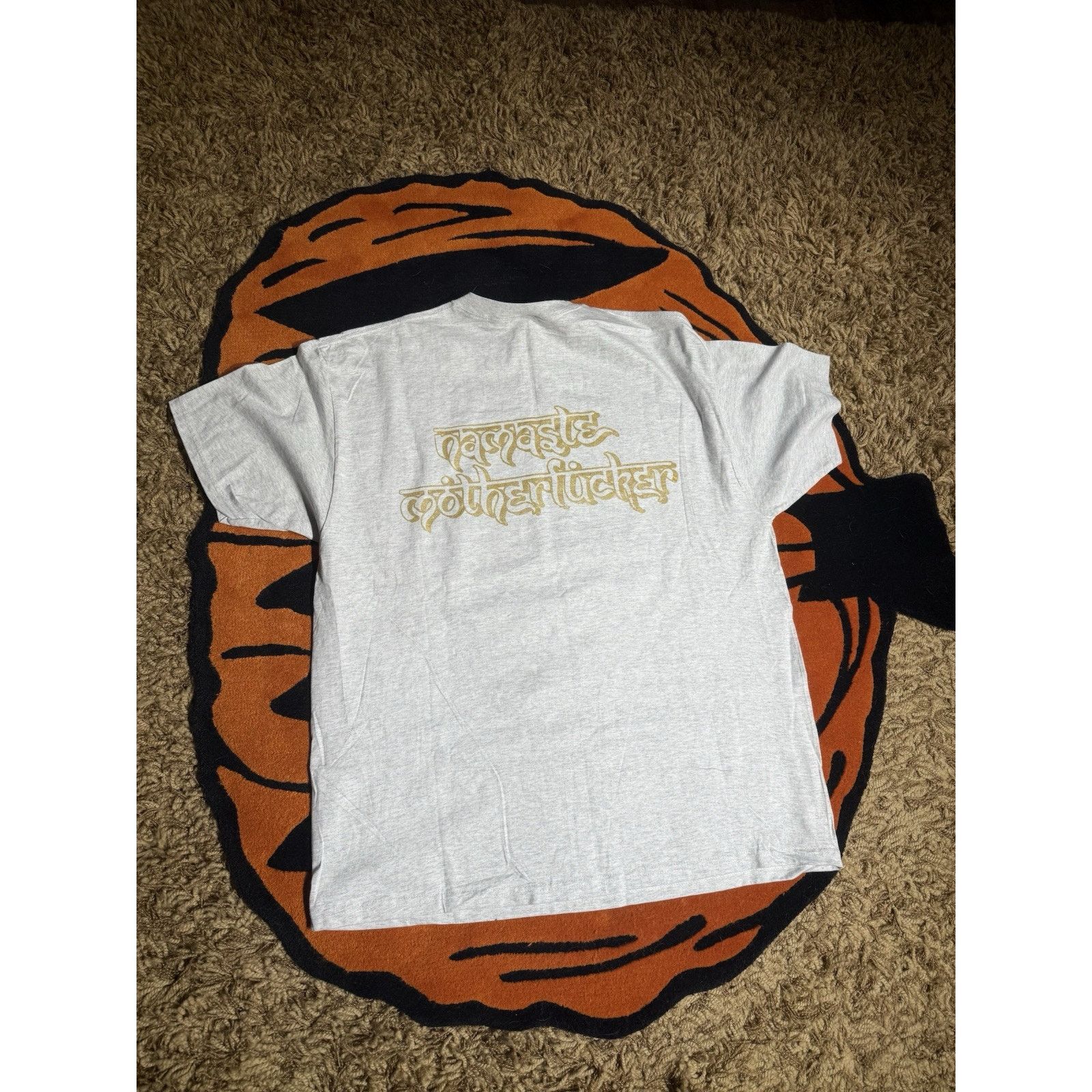 Vintage Don Rock Hand Printed Namaste MF F Cancer Shirt 1/12 Size US XL / EU 56 / 4 - 2 Thumbnail