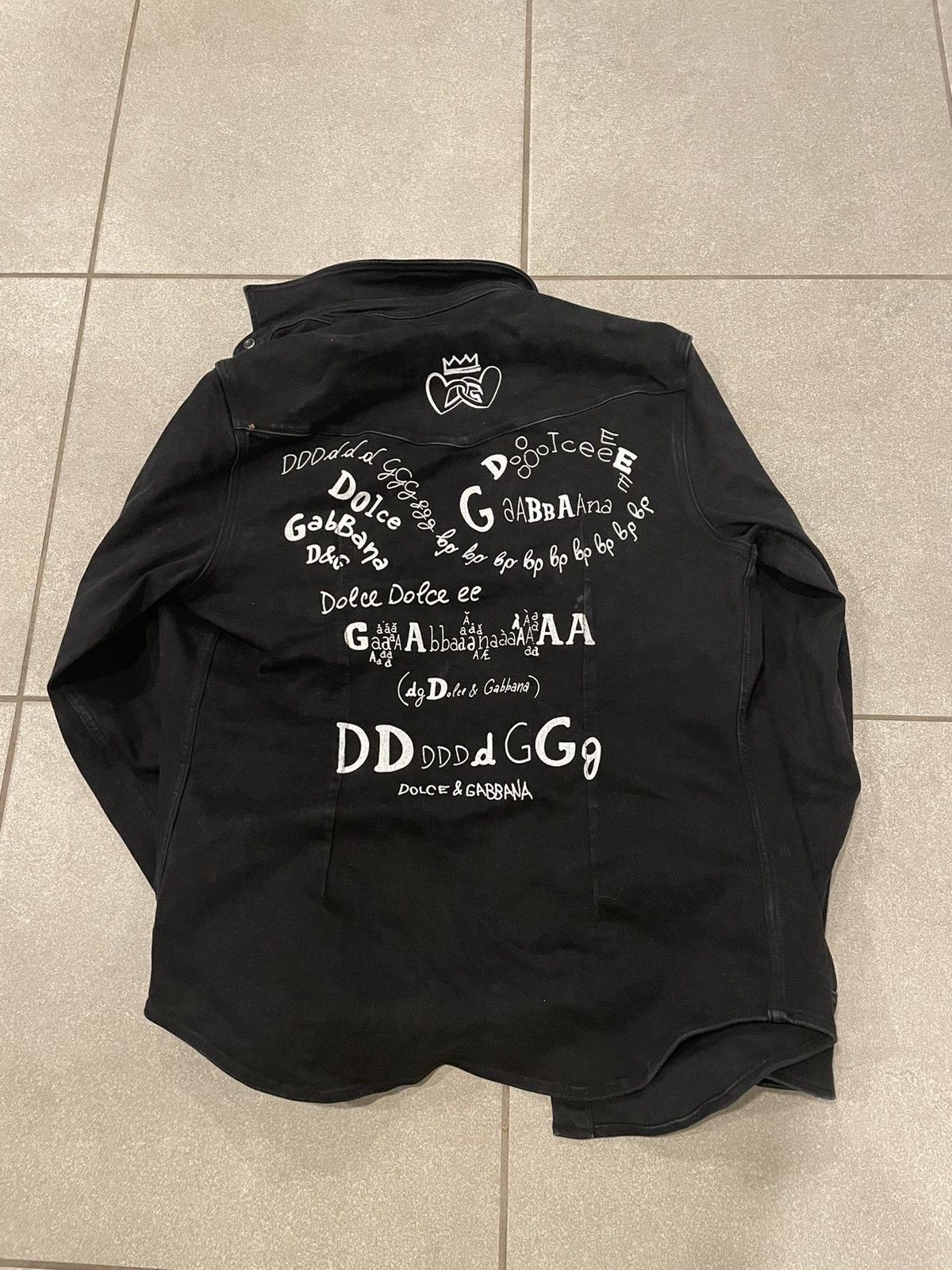 Dolce & Gabbana Dolce & Gabbana black denim jacket Size US S / EU 44-46 / 1 - 2 Thumbnail