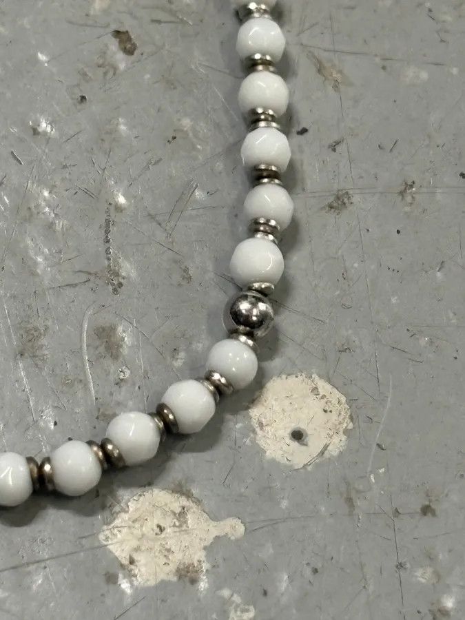 Vintage Cesare Paciotti White Pearl Silver Dagger Bracelet Size ONE SIZE - 5 Thumbnail