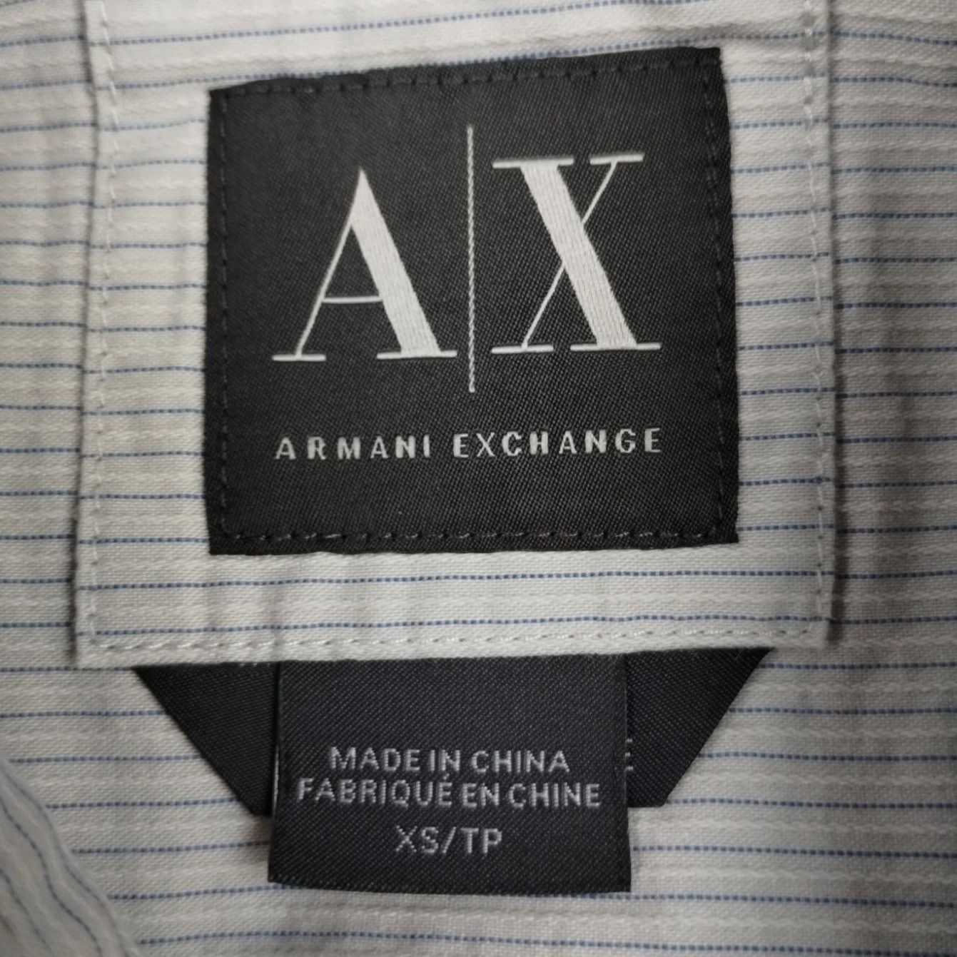 Armani Exchange Armani Exchange Men's Grey Shirt/Silver Snaps Sz XS SKU 4008 Size US XS / EU 42 / 0 - 4 Thumbnail