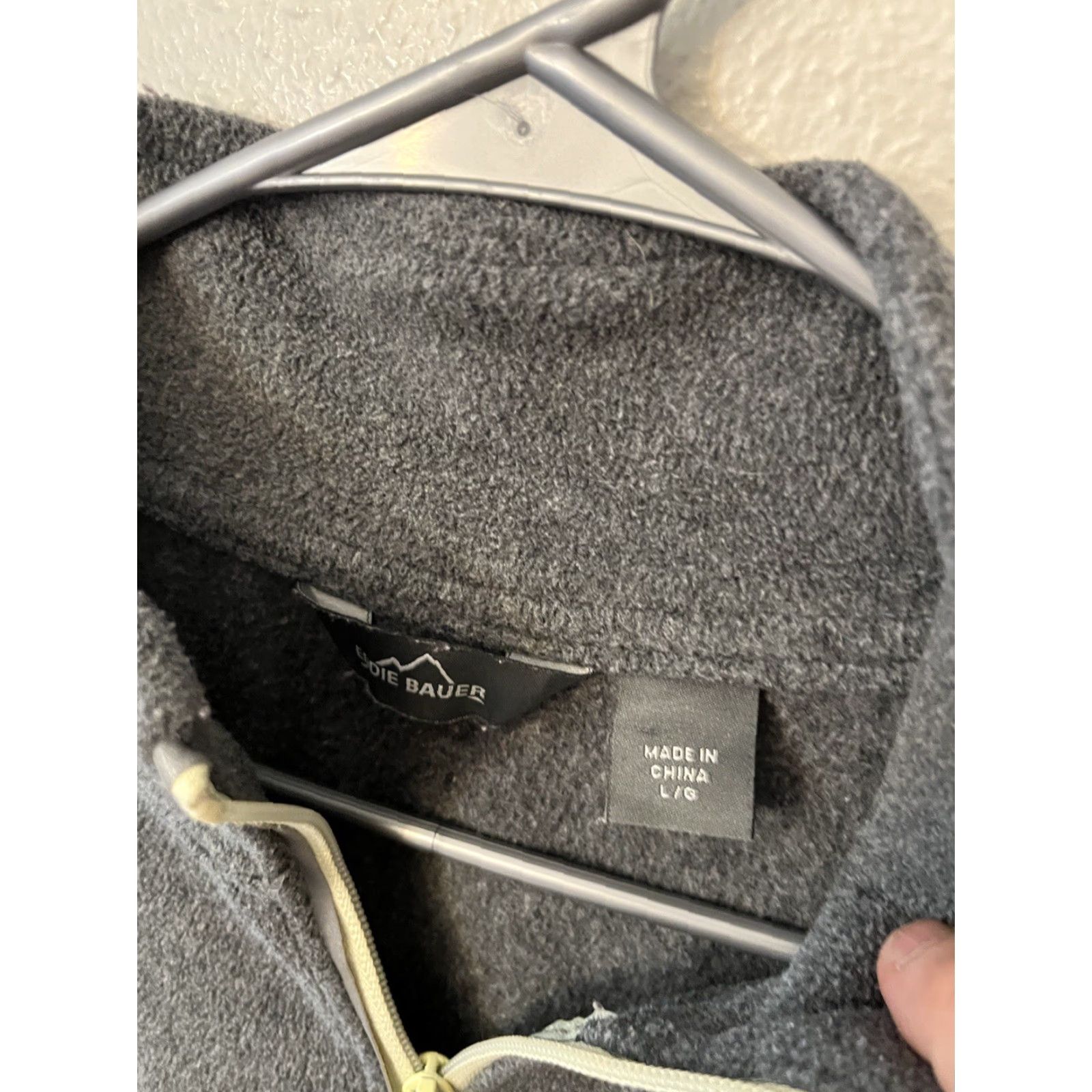 Eddie Bauer Eddie Bauer Men’s Sweater 1/4 Zip Fleece Gray L Large Pockets Size US L / EU 52-54 / 3 - 2 Thumbnail
