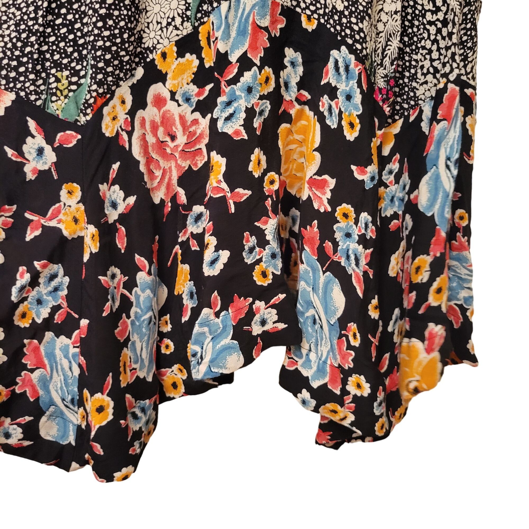 Anthropologie Maeve Anthropologie Black Floral Sleeveless Dress XS VIOLETT Size XS / US 0-2 / IT 36-38 - 4 Thumbnail