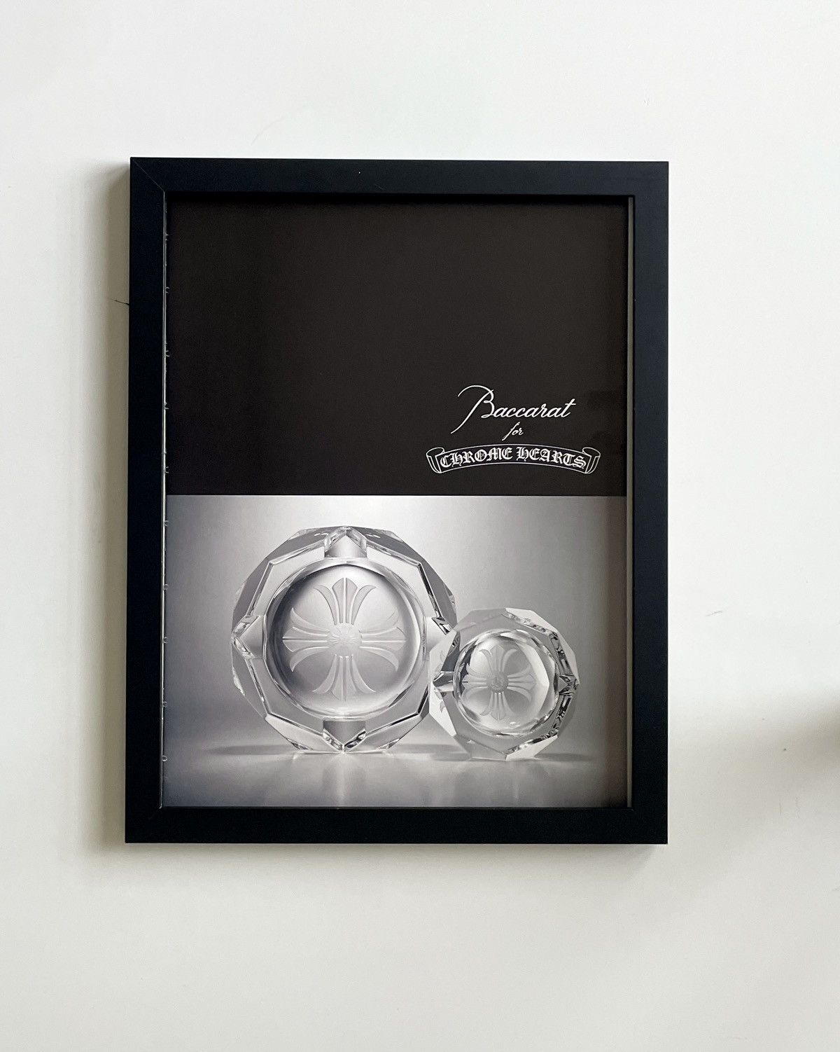 Chrome Hearts × Vintage Chrome Hearts Baccarat glass cup photo Poster framed 9x11 Size ONE SIZE - 1 Thumbnail
