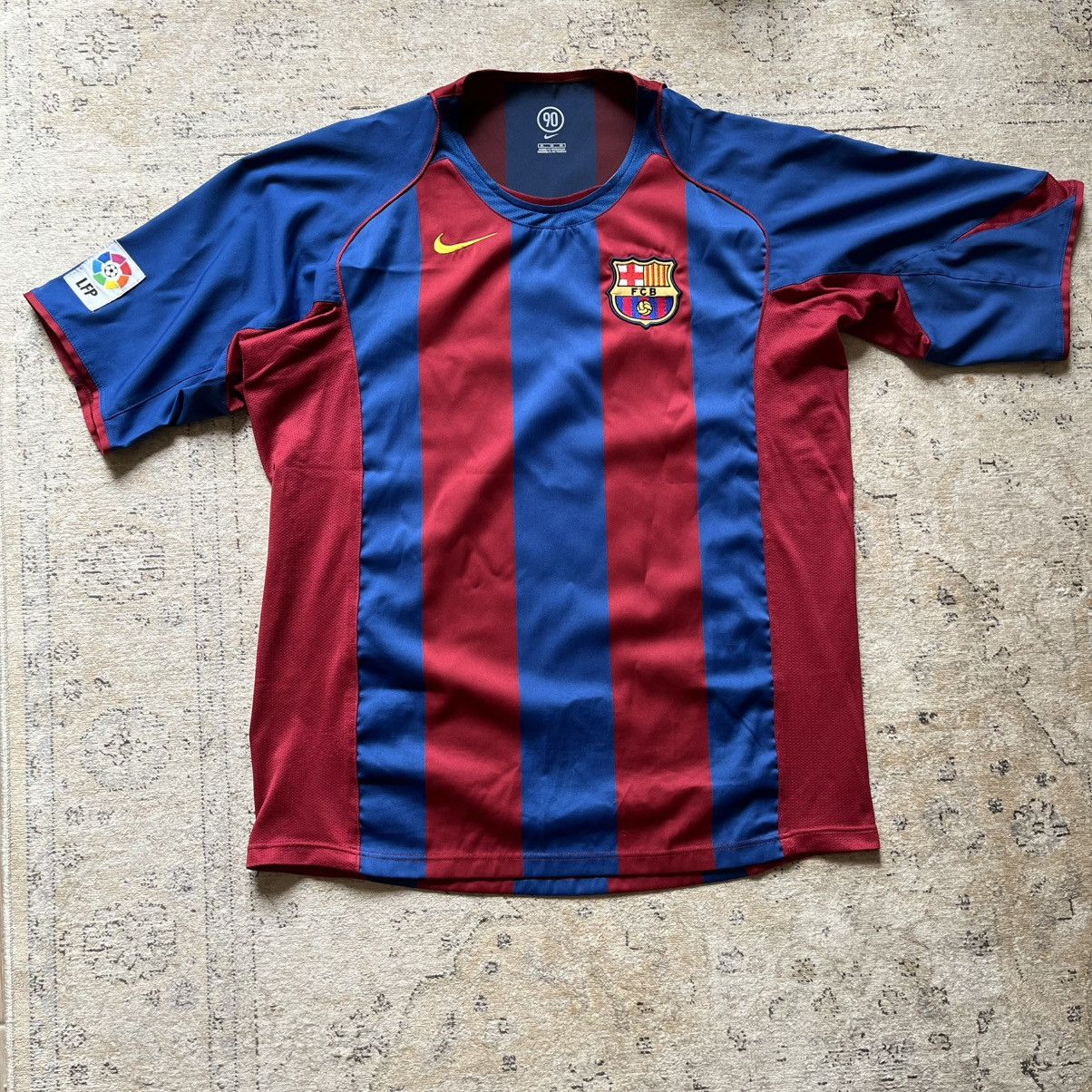 Nike 2004/06 00s total 90 t90 fc barcelona home jersey | Grailed