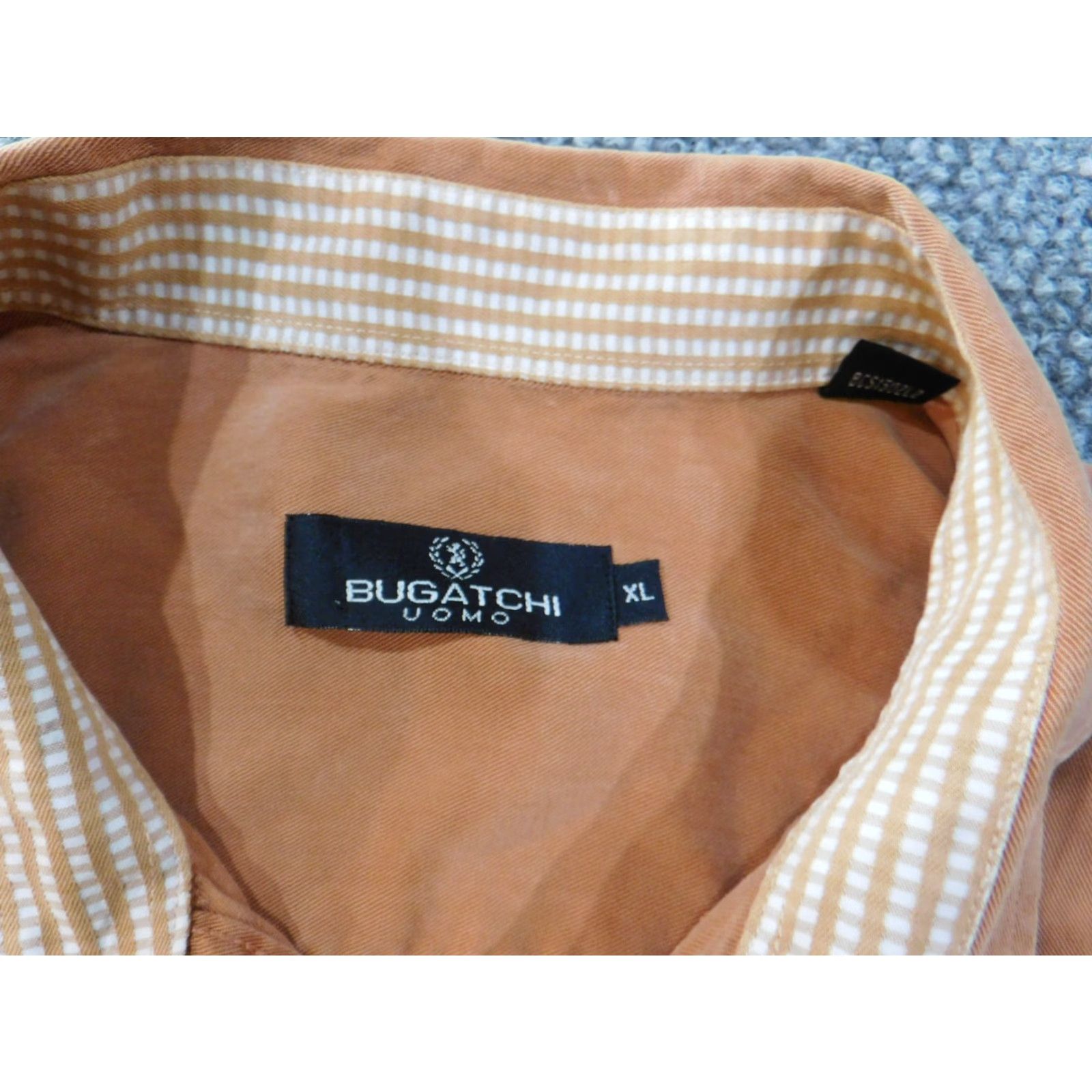 BUGATCHI Bugatchi Uomo Shirt xl orange mens tencel casual button up city modern Size US XL / EU 56 / 4 - 4 Thumbnail