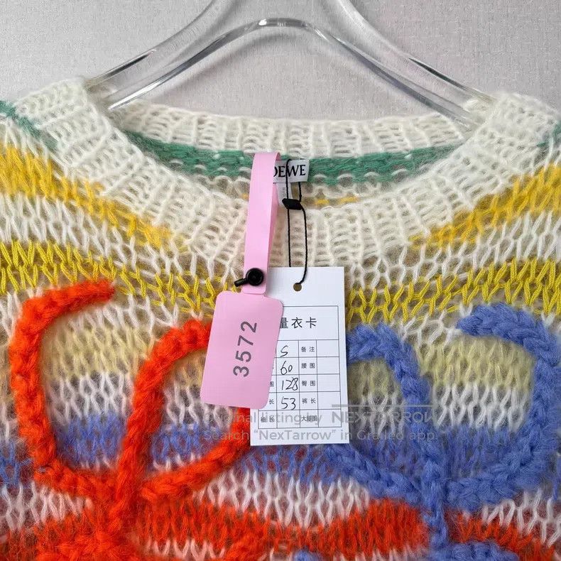 Loewe Loewe Rainbow Stripe Mohair Sweater Size S / US 4 / IT 40 - 3 Thumbnail