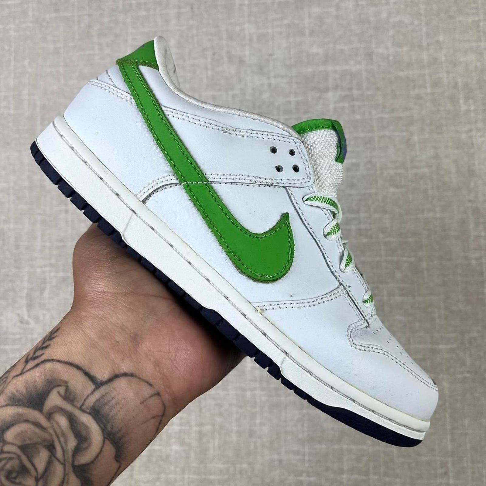 image of 2006 Nike Dunk Low “Green Bean" Shoes, Women's (Size 4)