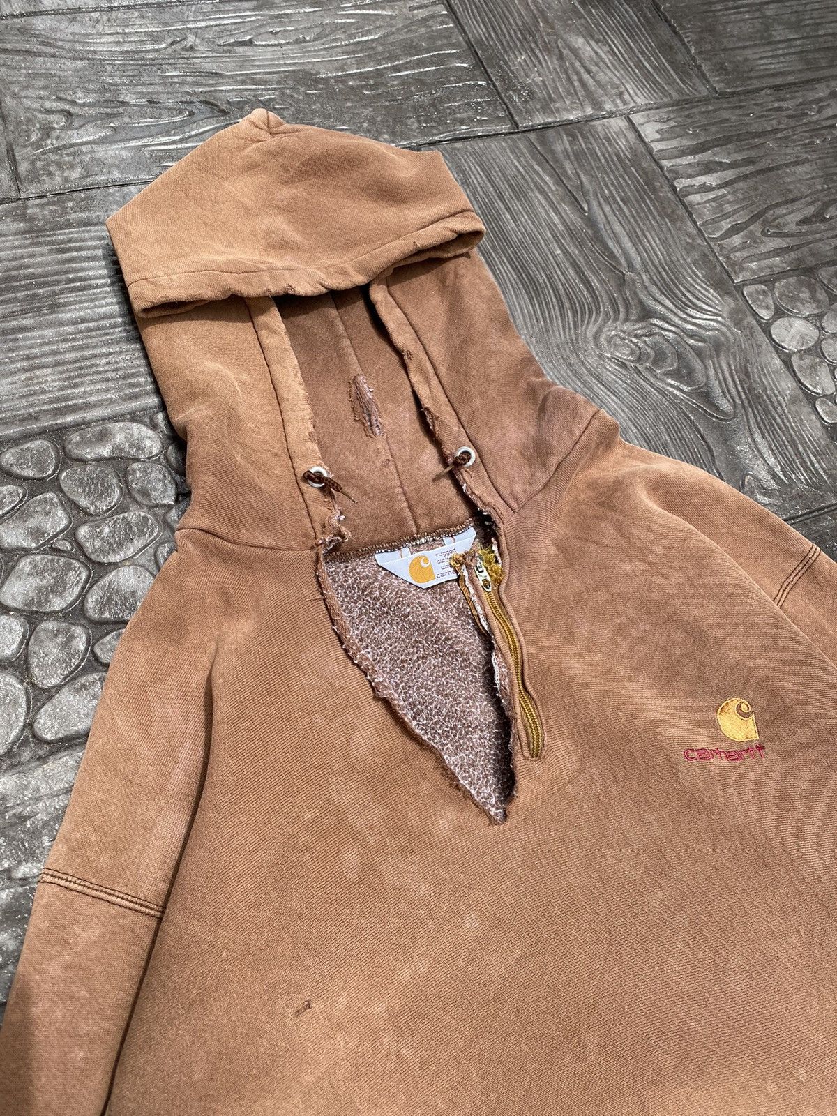 Carhartt × Vintage Distressed 80s~90s CARHARTT Reverse Weave Talon USA Zipper Size US L / EU 52-54 / 3 - 11 Thumbnail