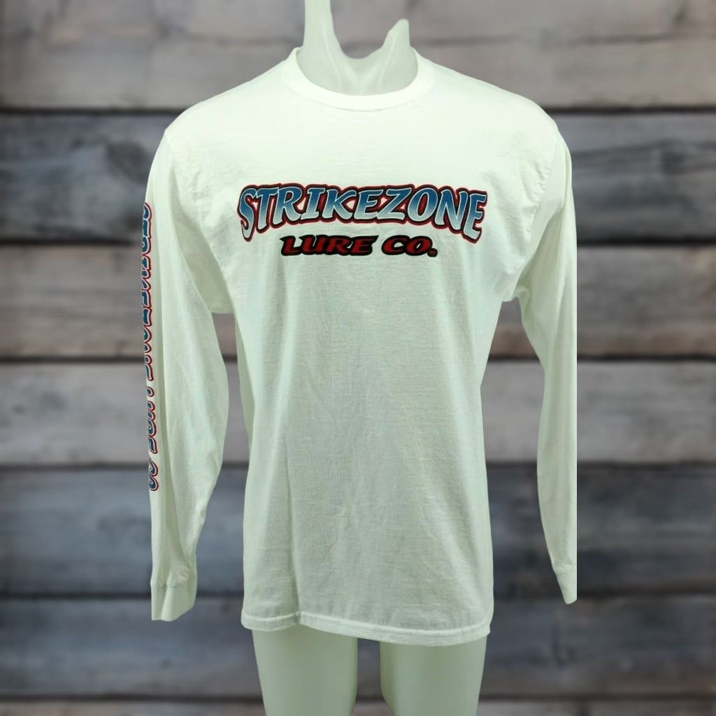 Vintage Strikezone Lure co. Long Sleeve Shirt Mens Size Large White Size US L / EU 52-54 / 3 - 1 Thumbnail