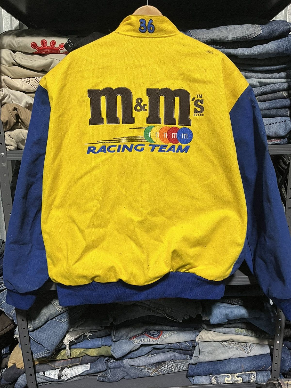 Jeff Hamilton × NASCAR × Vintage Crazy Vintage 90s M&M Jeff Hamilton NASCAR Racing Jacket Size US XL / EU 56 / 4 - 10 Thumbnail