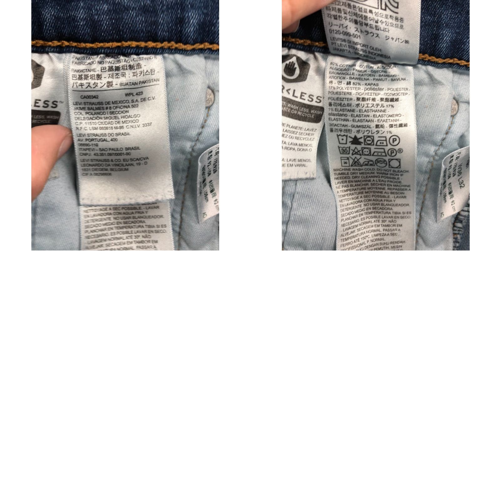 Levi's Levi's 511 Slim Straight Jeans Size 34x32 Mens Mid Rise Medium Wash Blue Size US 34 / EU 50 - 9 Thumbnail