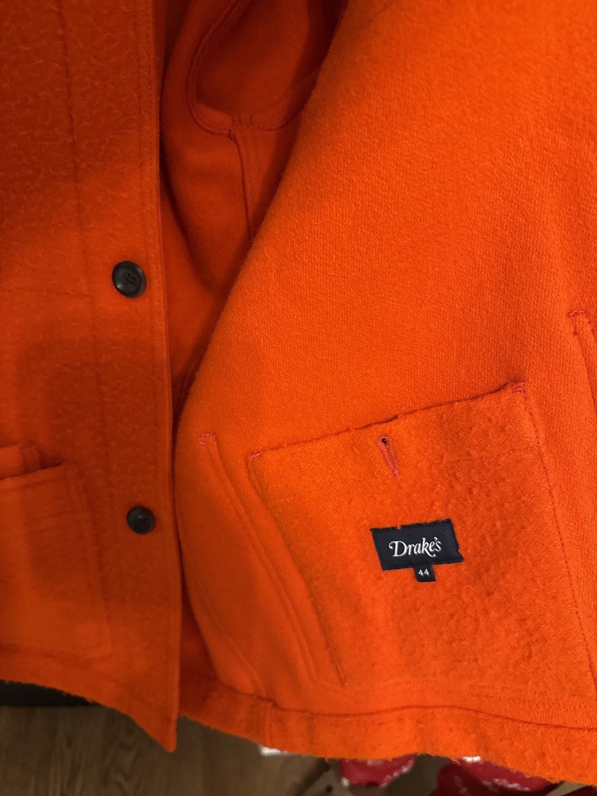 Drake's DRAKE’S ORANGE CASENTINO CHORE JACKET, 44 Size US XL / EU 56 / 4 - 3 Thumbnail