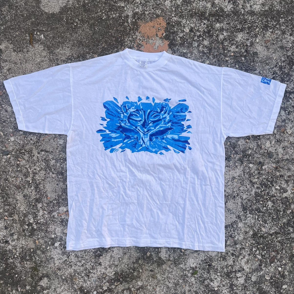 Japanese Brand Vintage 90s Psychodelic Print Graphic Tee Size US XL / EU 56 / 4 - 1 Thumbnail