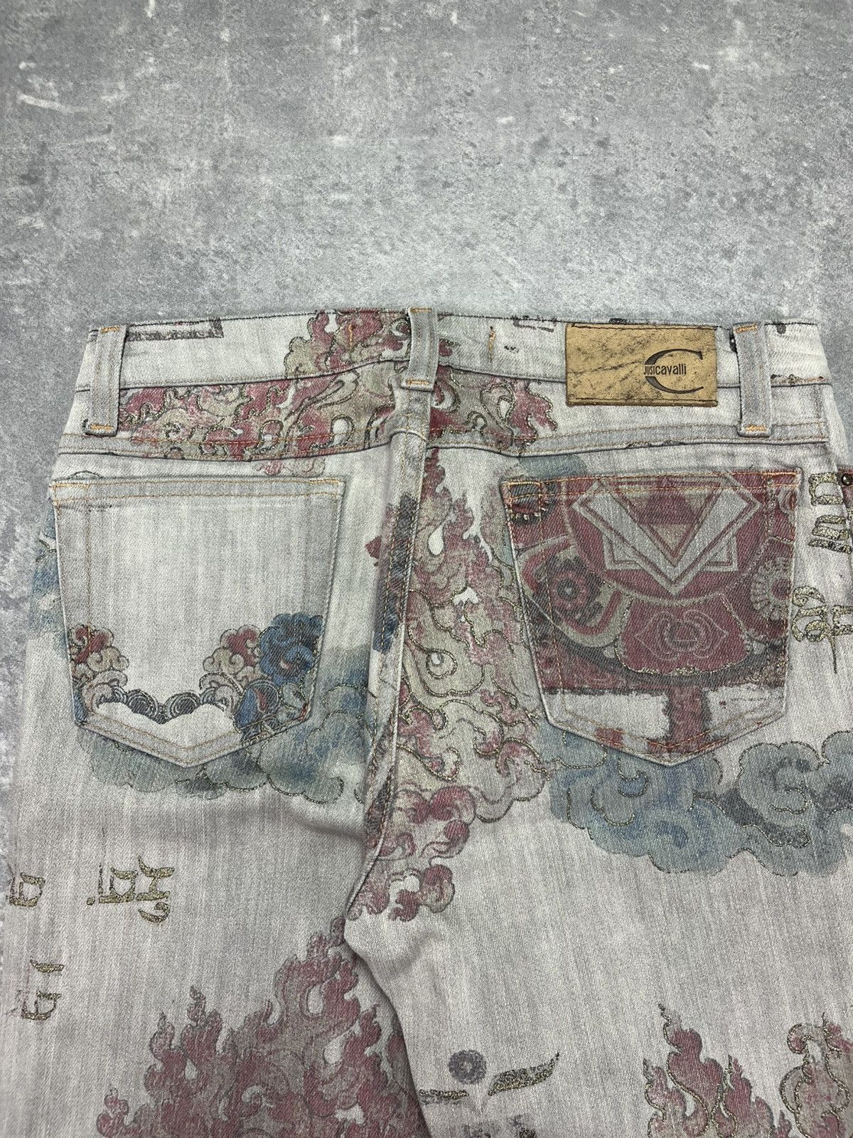 Just Cavalli SS05 Just Cavalli Asian World Fantasy Jeans 28 Size US 28 / EU 44 - 13 Thumbnail