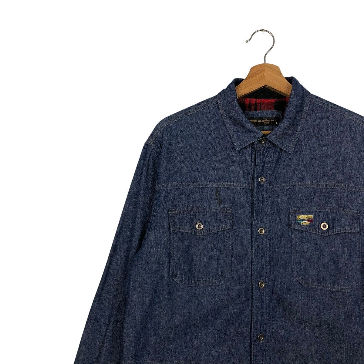 Japanese Brand × Vintage 🔥VINTAGE CHORE DENIM WORK BLANKET JACKET PATRIZIO FRANCESCA Size US L / EU 52-54 / 3 - 10 Thumbnail