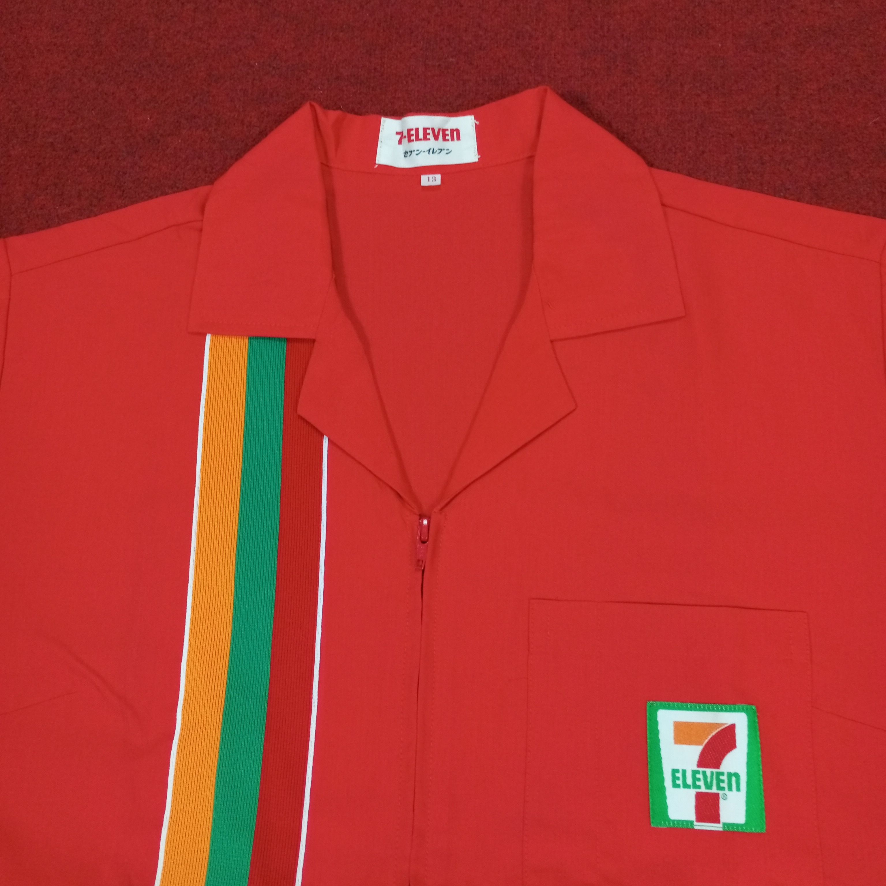 Japanese Brand 7 Eleven Workwear Uniform Jacket Logo Design Size US M / EU 48-50 / 2 - 2 Thumbnail