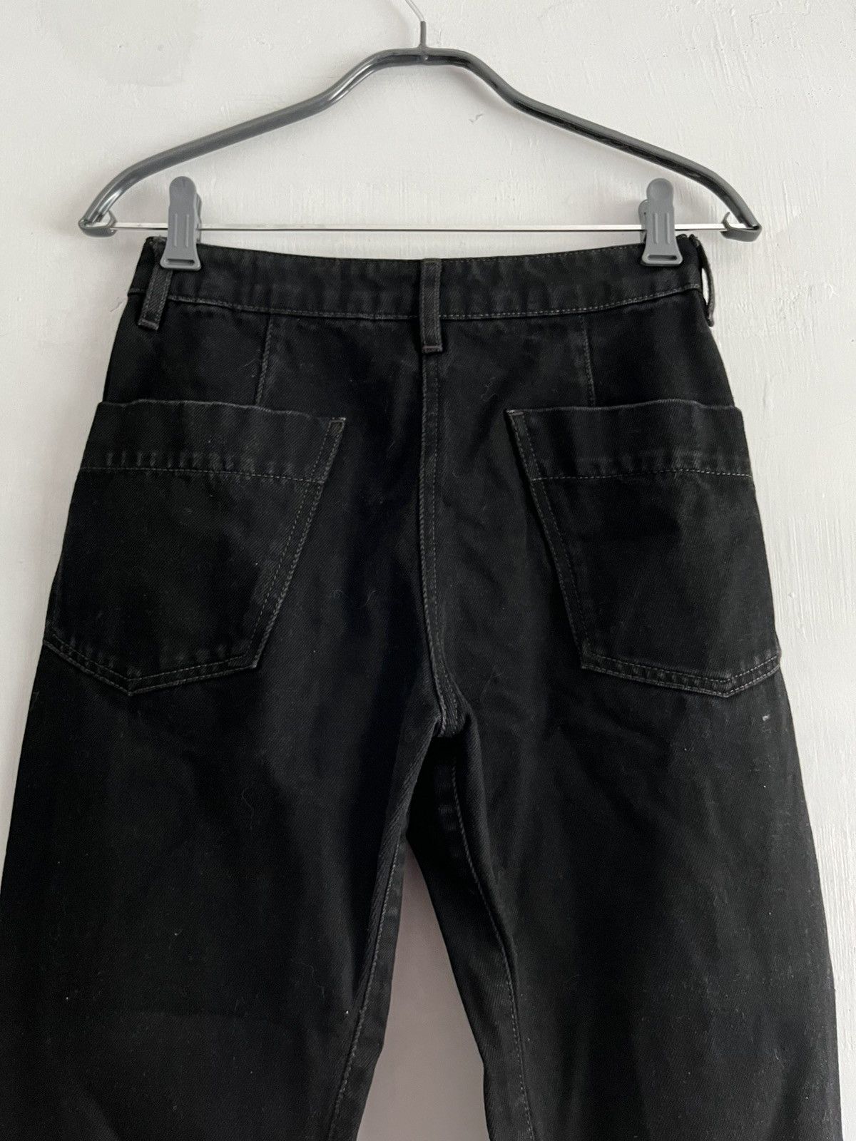 Lemaire LEMAIRE High Waisted Curved Pants - Black Size 24" / US 00 / IT 34 - 6 Thumbnail