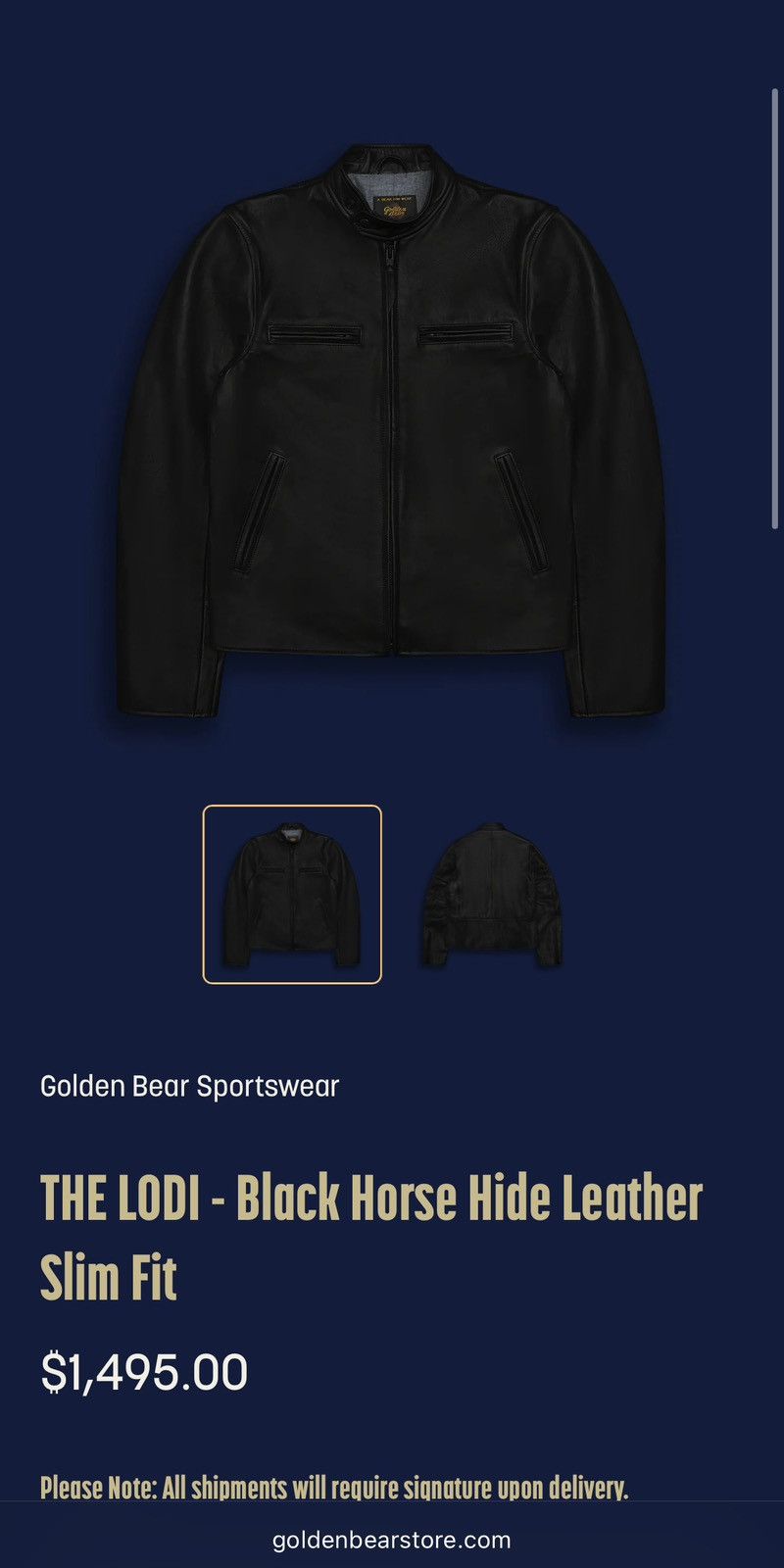 Golden Bear Golden Bear For Club Monaco Leather Jacket Size US M / EU 48-50 / 2 - 9 Thumbnail
