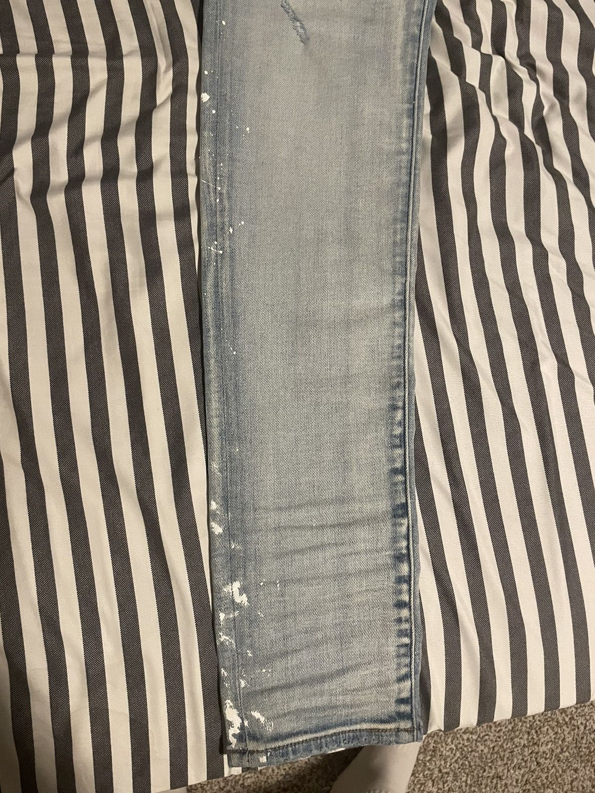 Amiri Amiri paint drip denim blue Size US 30 / EU 46 - 4 Thumbnail