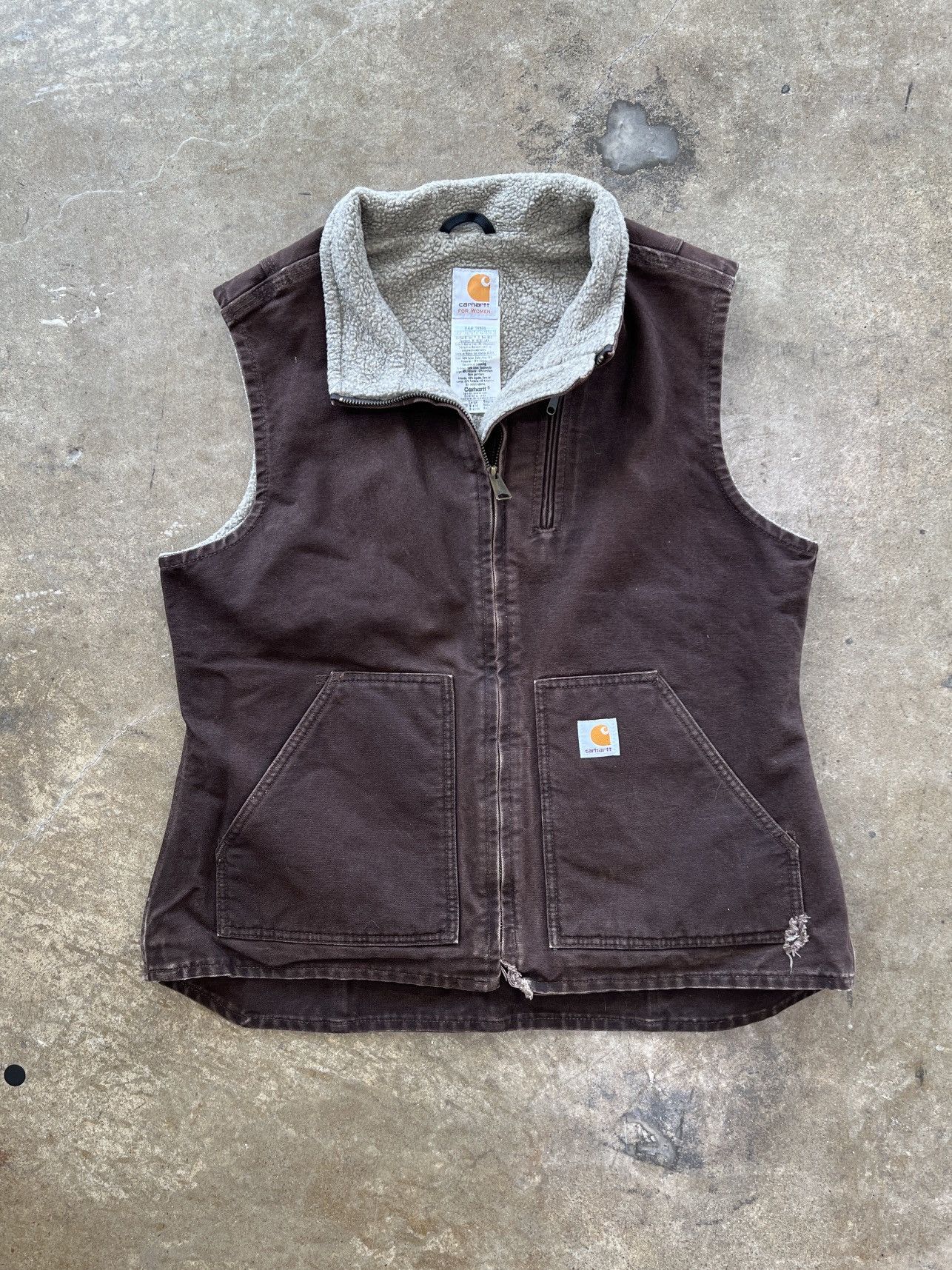 Carhartt 90s Carhartt Sherpa Vest W Large Size L / US 10 / IT 46 - 2 Thumbnail
