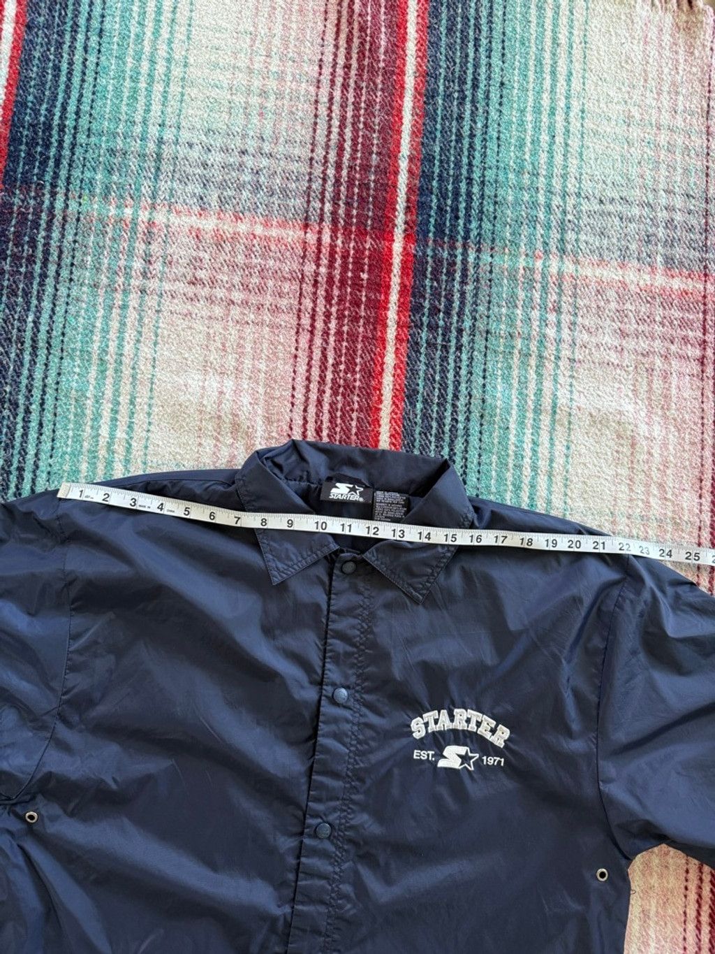 Starter 90s Starter Navy Lightweight Coach’s Jacket XL Size US XL / EU 56 / 4 - 8 Thumbnail